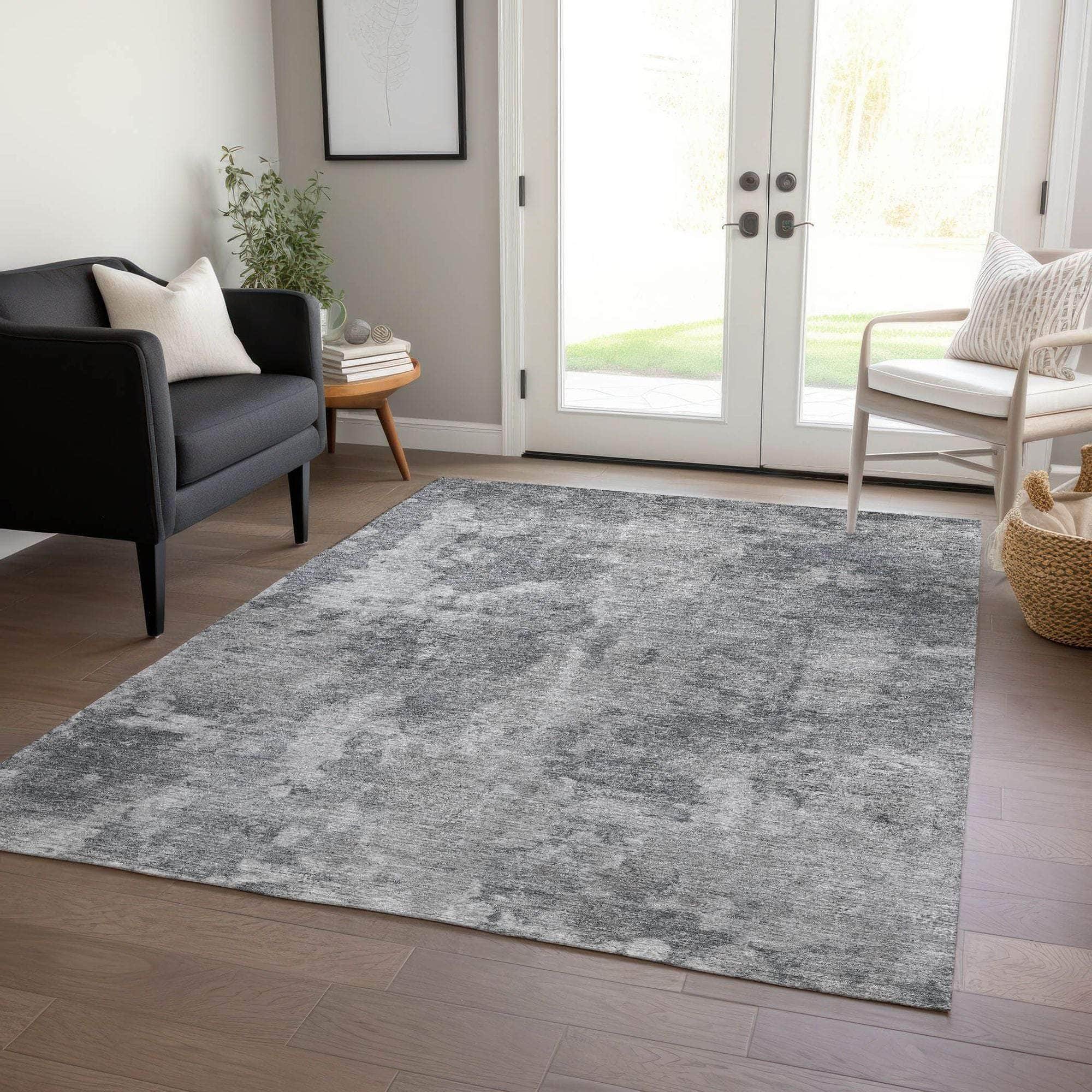 Machine Made ACN573 Gray Rugs