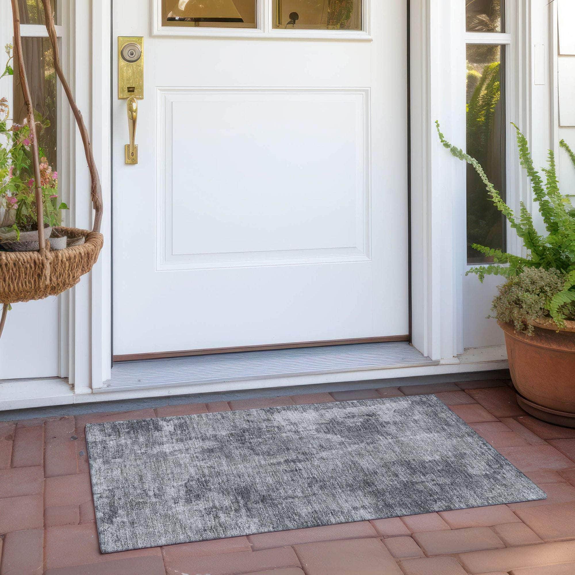 Machine Made ACN573 Gray Rugs