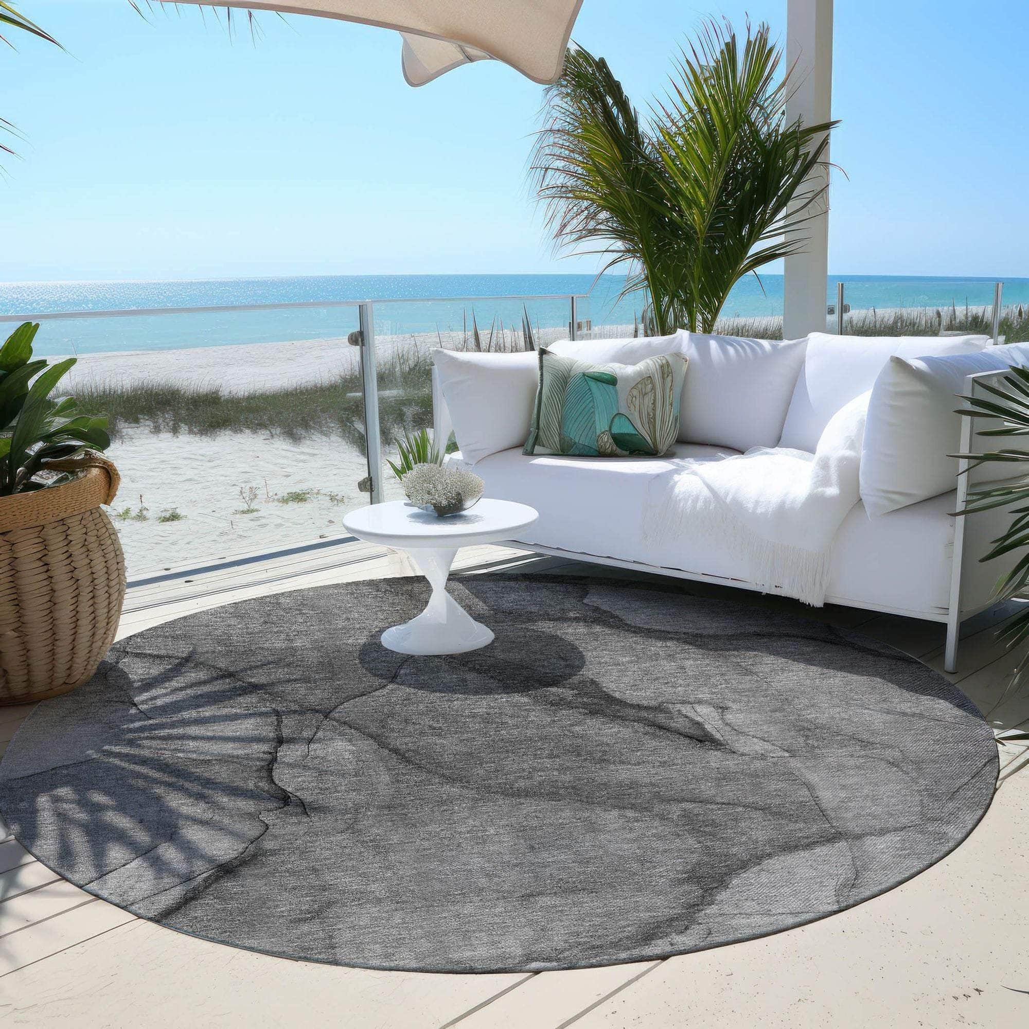 Machine Made ACN607 Gray Rugs