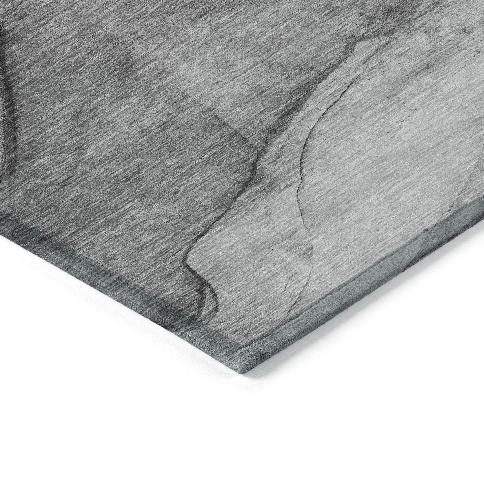 Machine Made ACN607 Gray Rugs