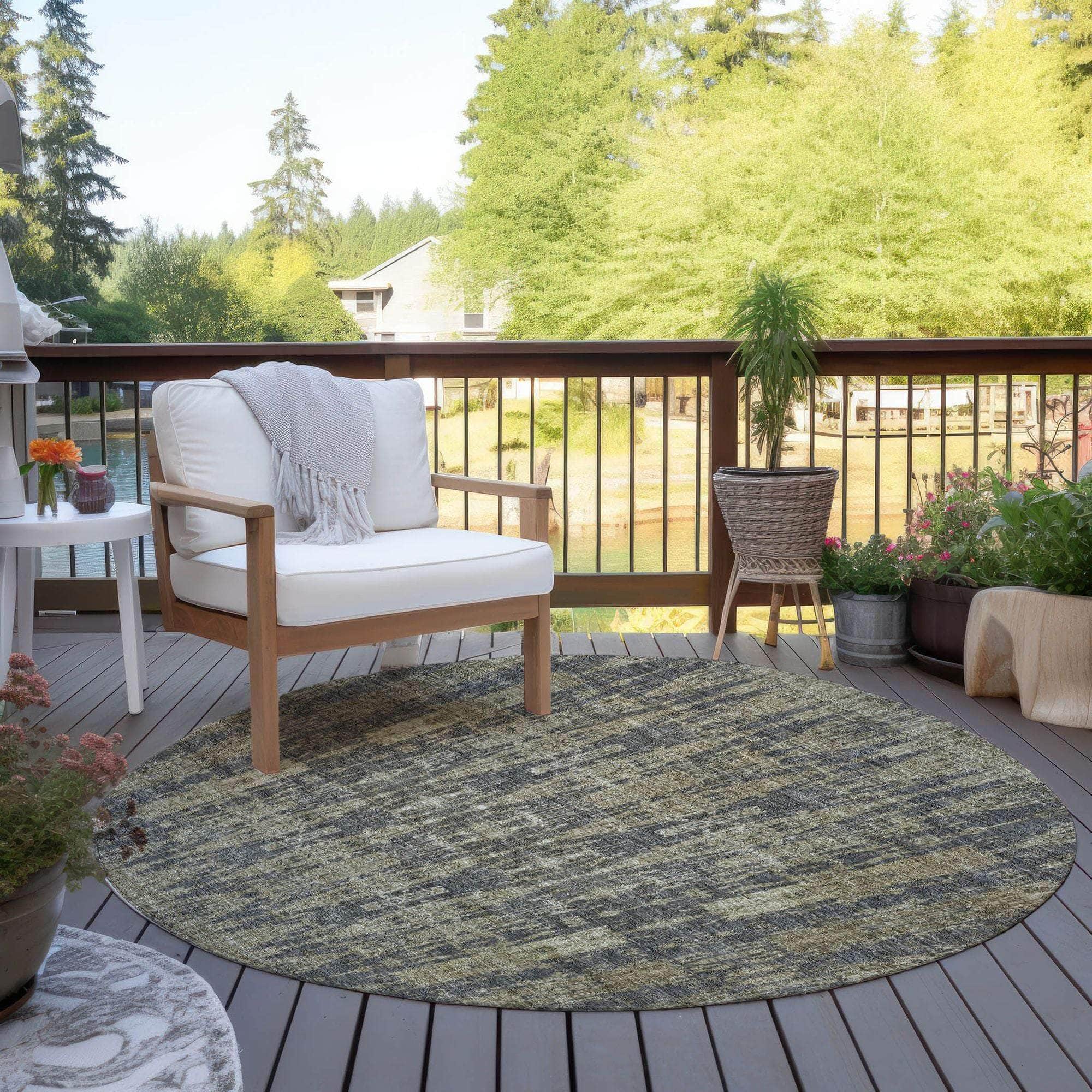 Machine Made ACN580 Gray Rugs