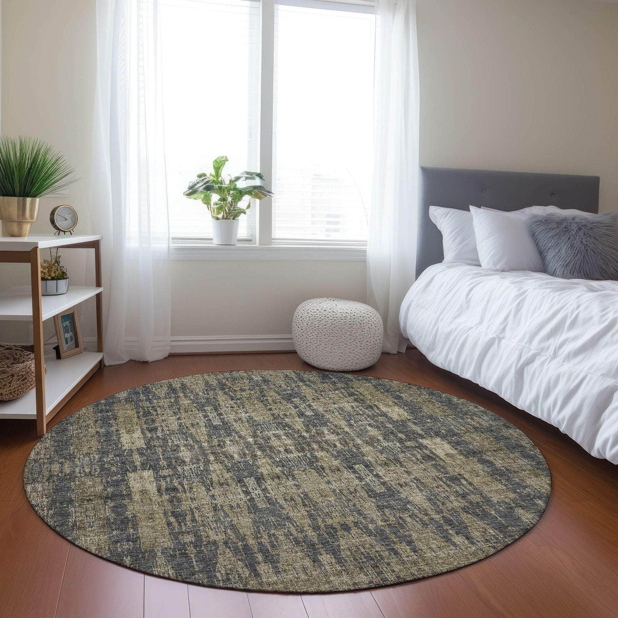 Machine Made ACN580 Gray Rugs