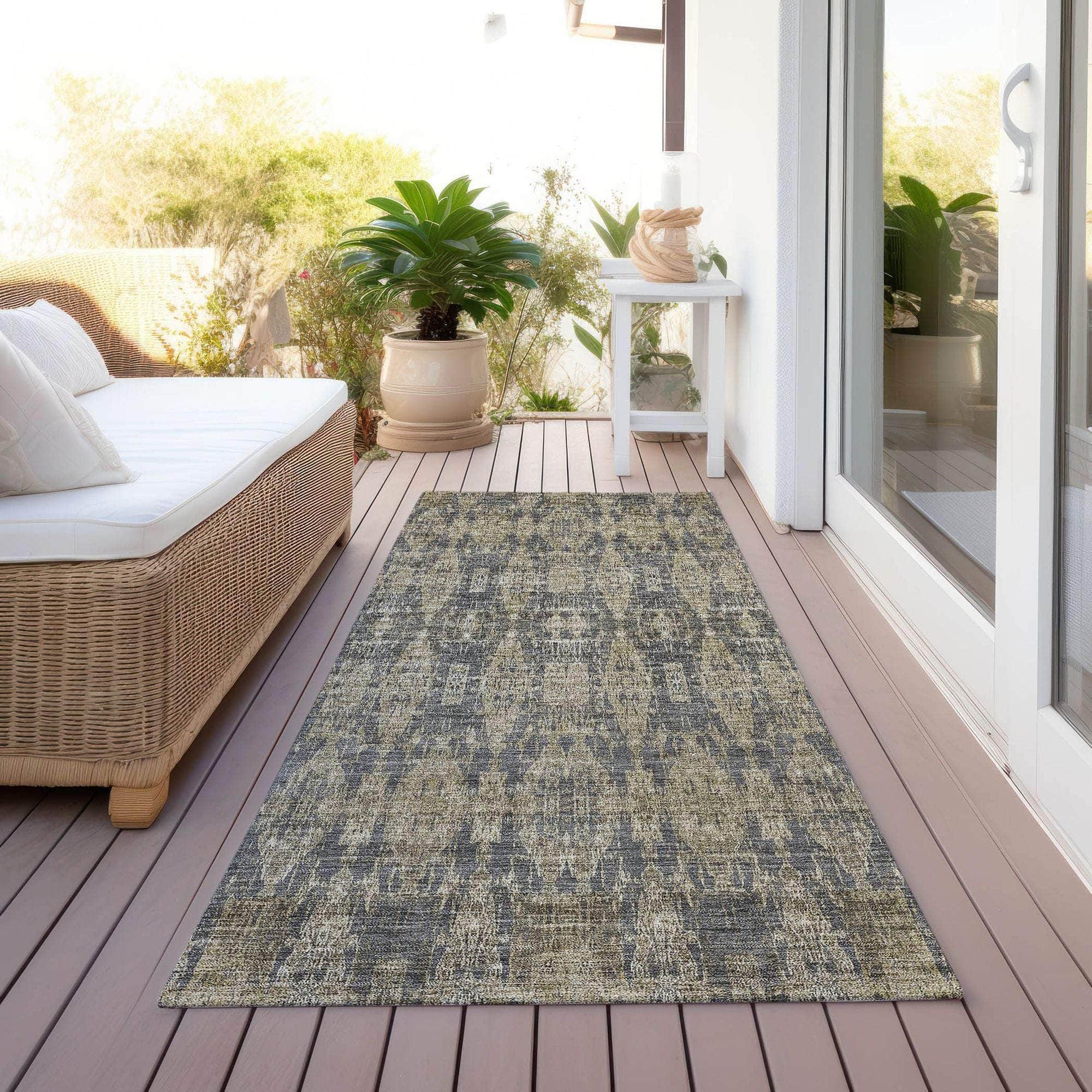 Machine Made ACN580 Gray Rugs