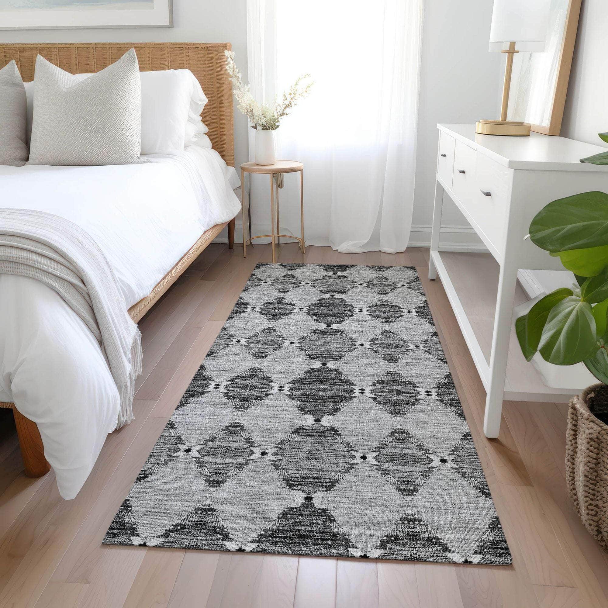 Machine Made ACN610 Gray Rugs