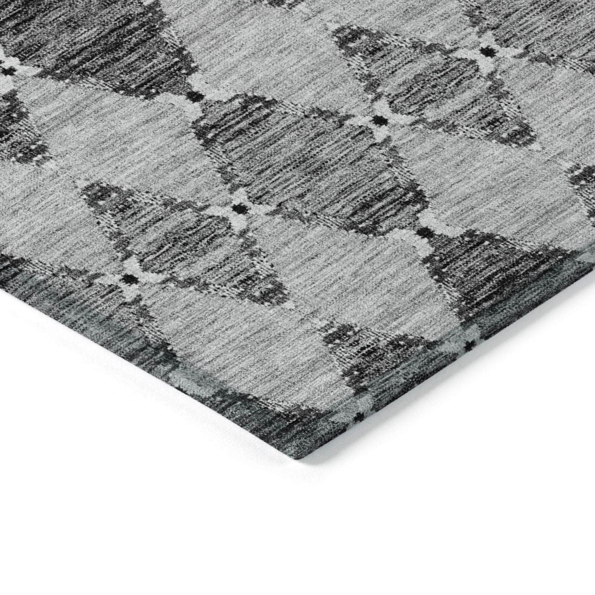 Machine Made ACN610 Gray Rugs