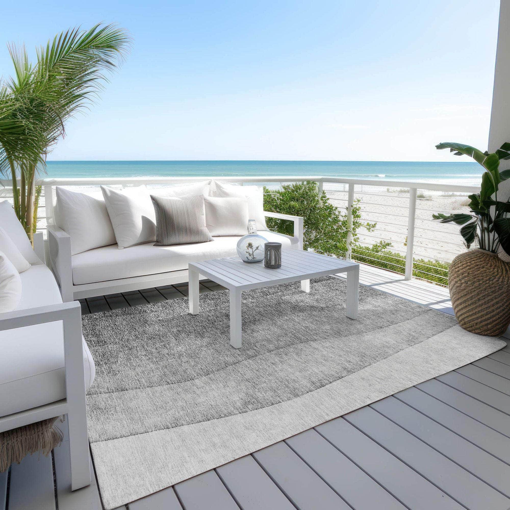 Machine Made ACN625 Gray Rugs