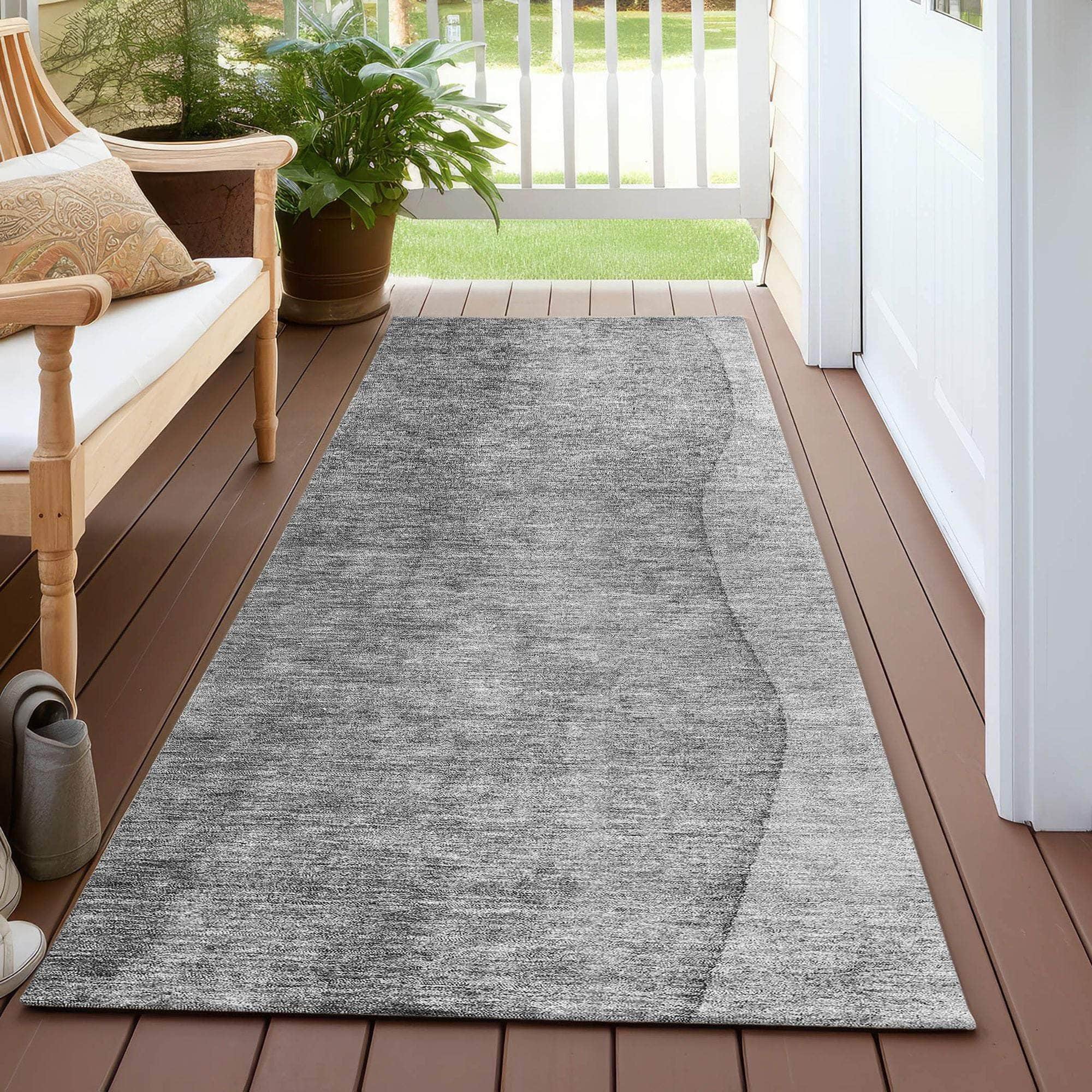 Machine Made ACN625 Gray Rugs