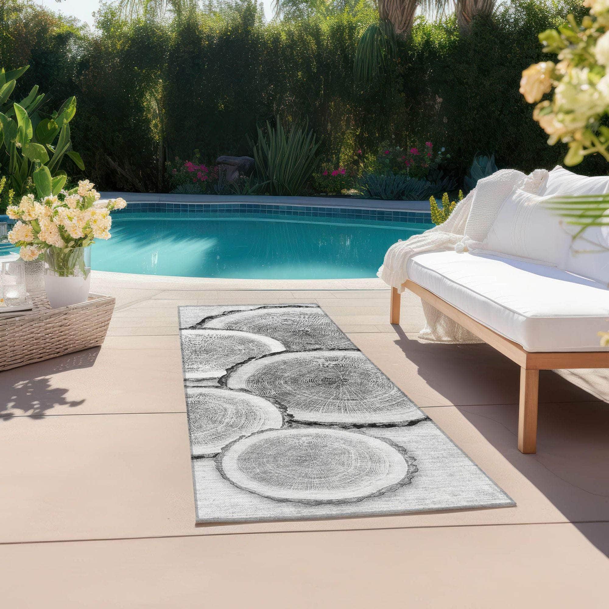 Machine Made ACN575 Gray Rugs