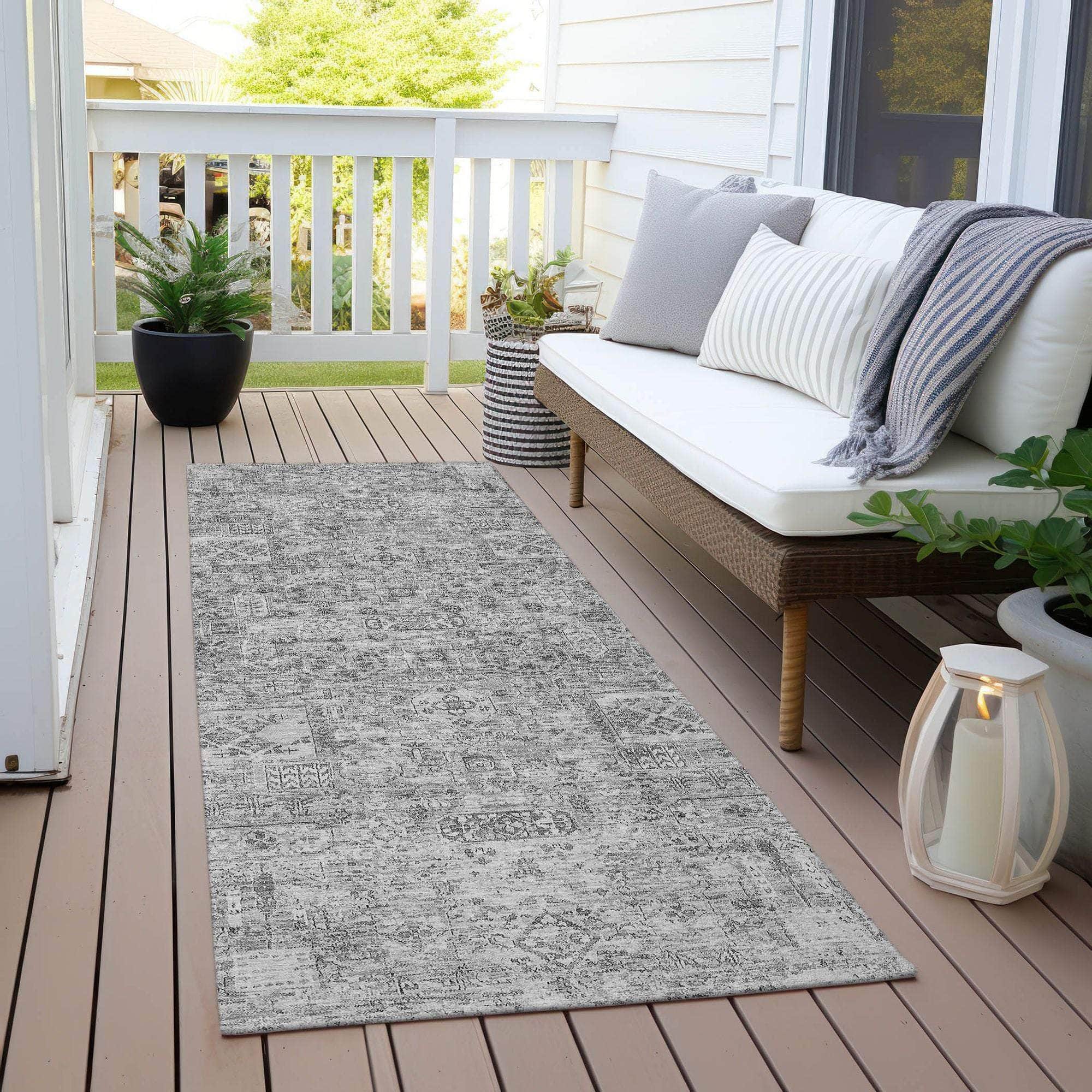 Machine Made ACN611 Gray Rugs