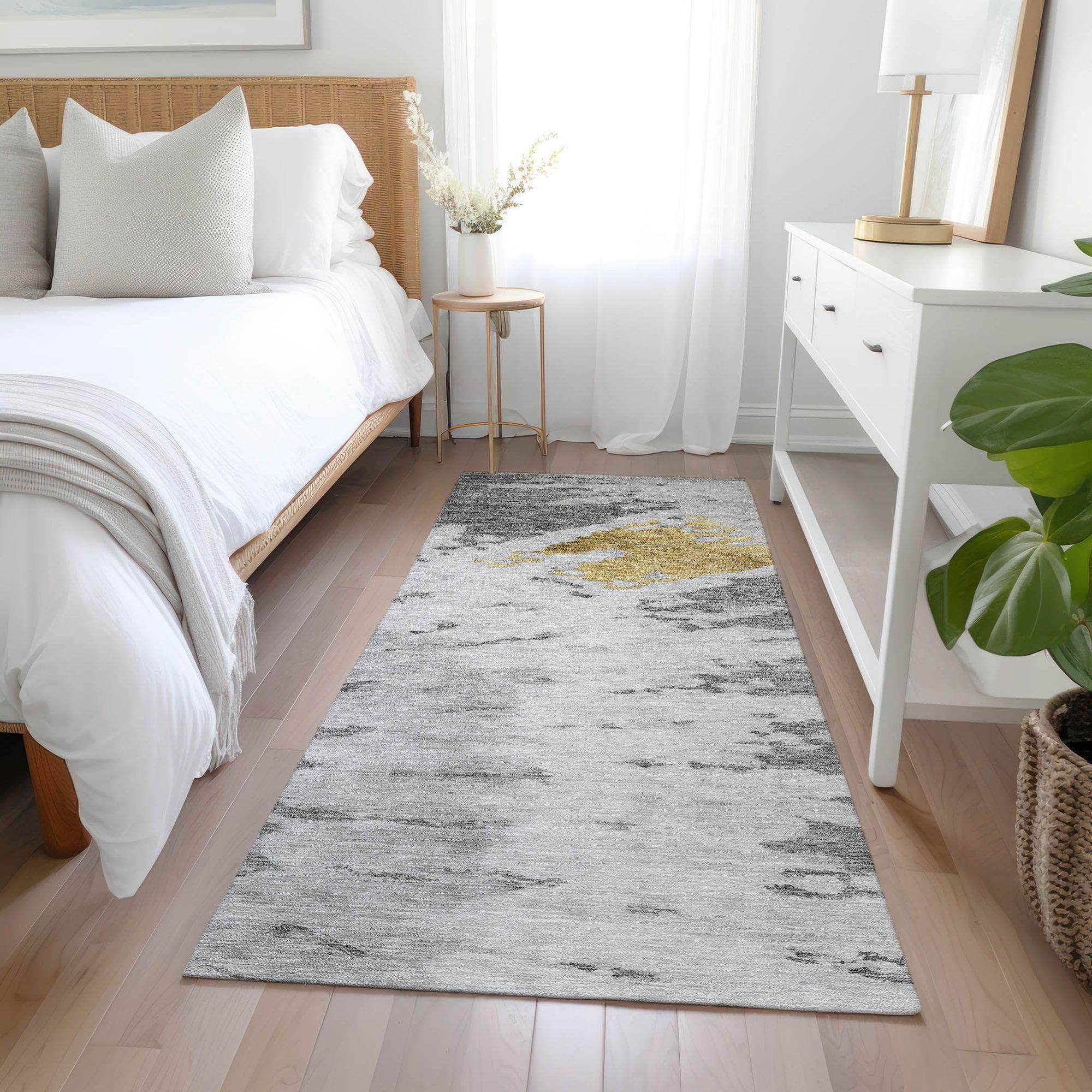 Machine Made ACN614 Gray Rugs
