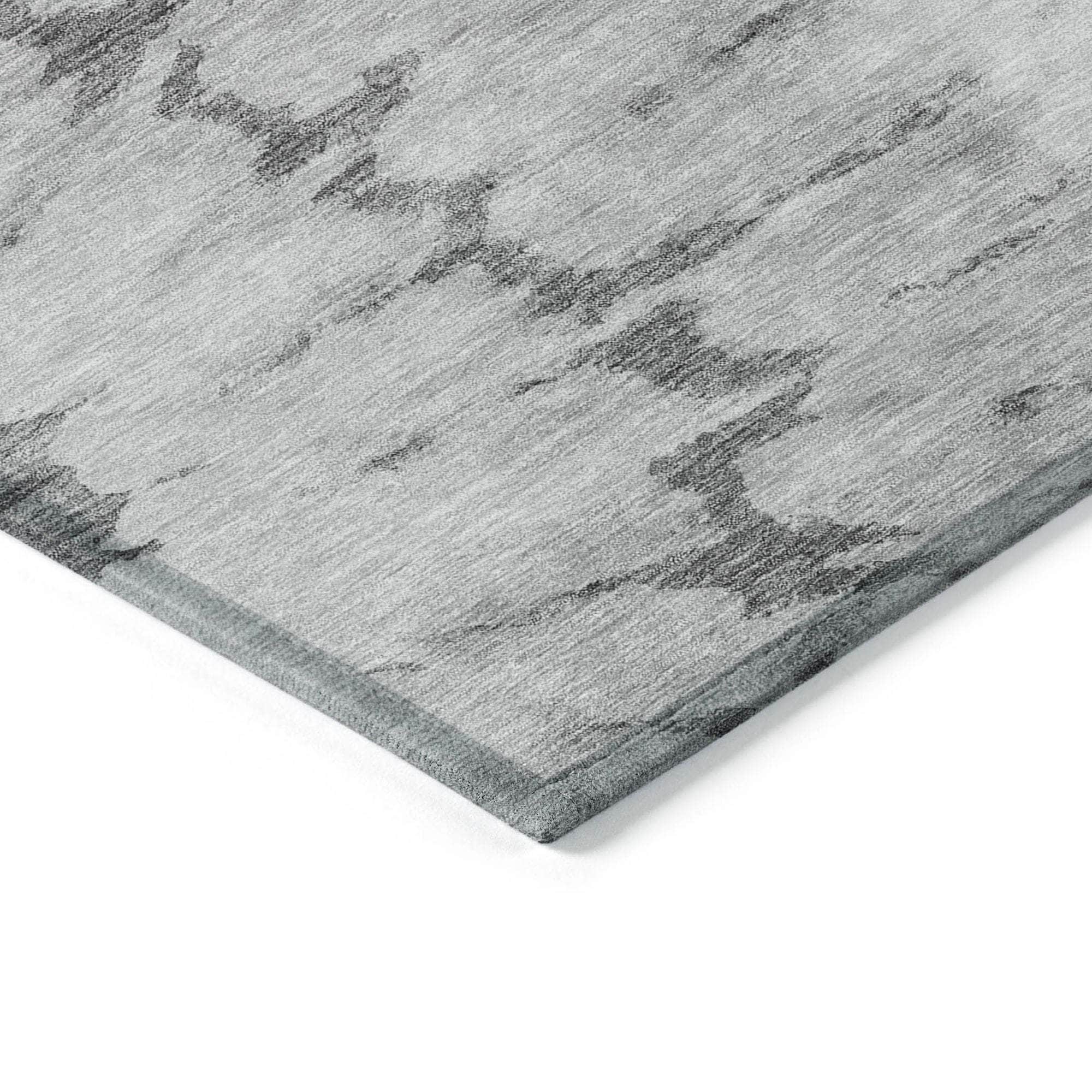 Machine Made ACN614 Gray Rugs
