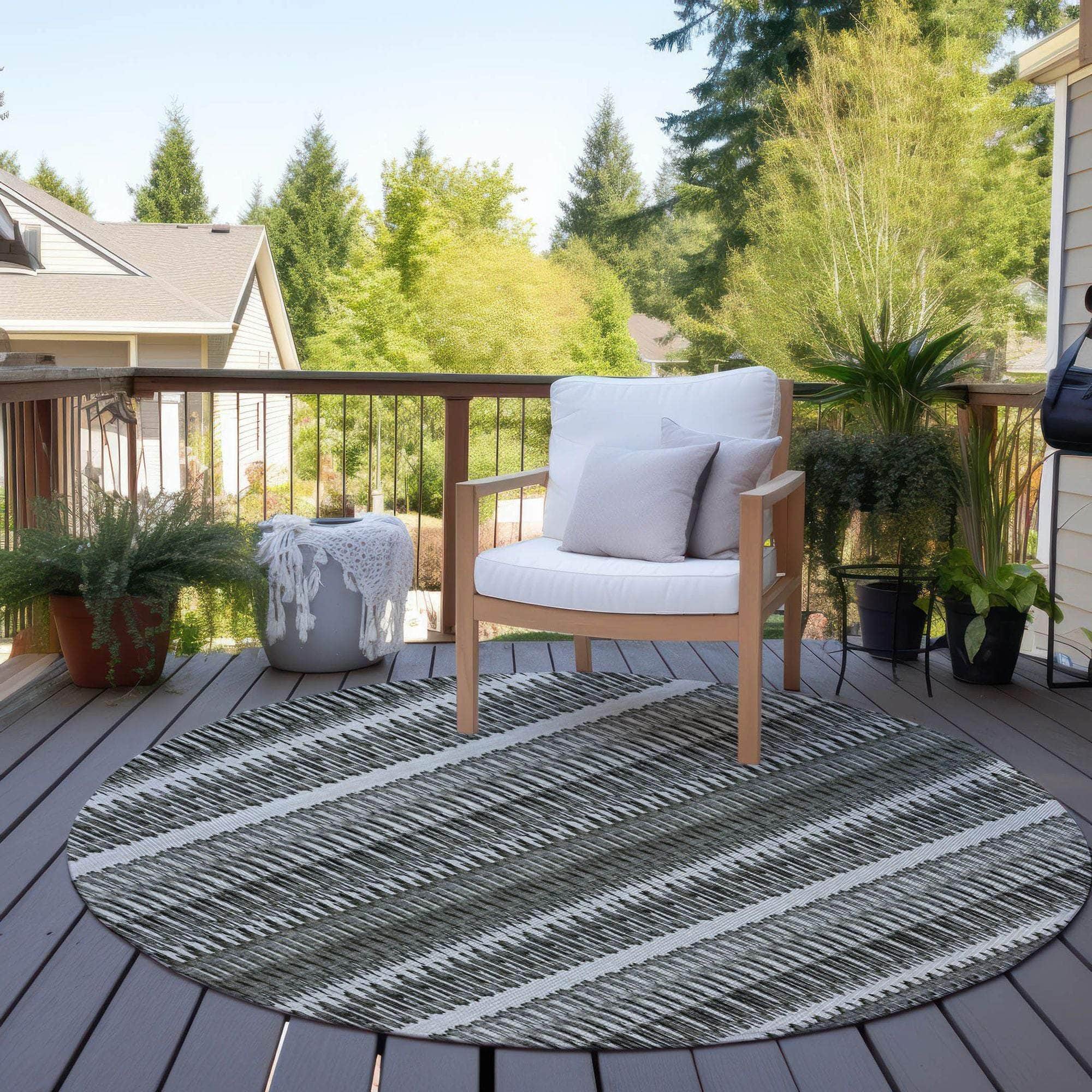 Machine Made ACN589 Gray Rugs