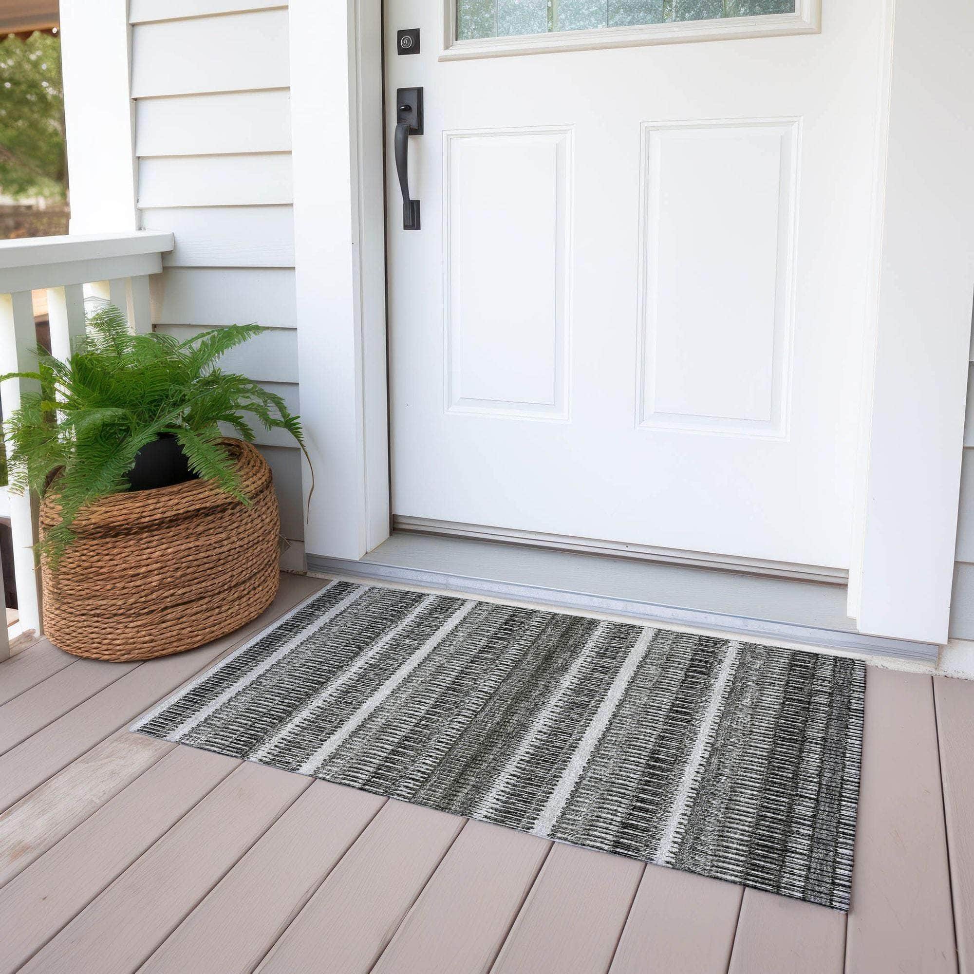 Machine Made ACN589 Gray Rugs