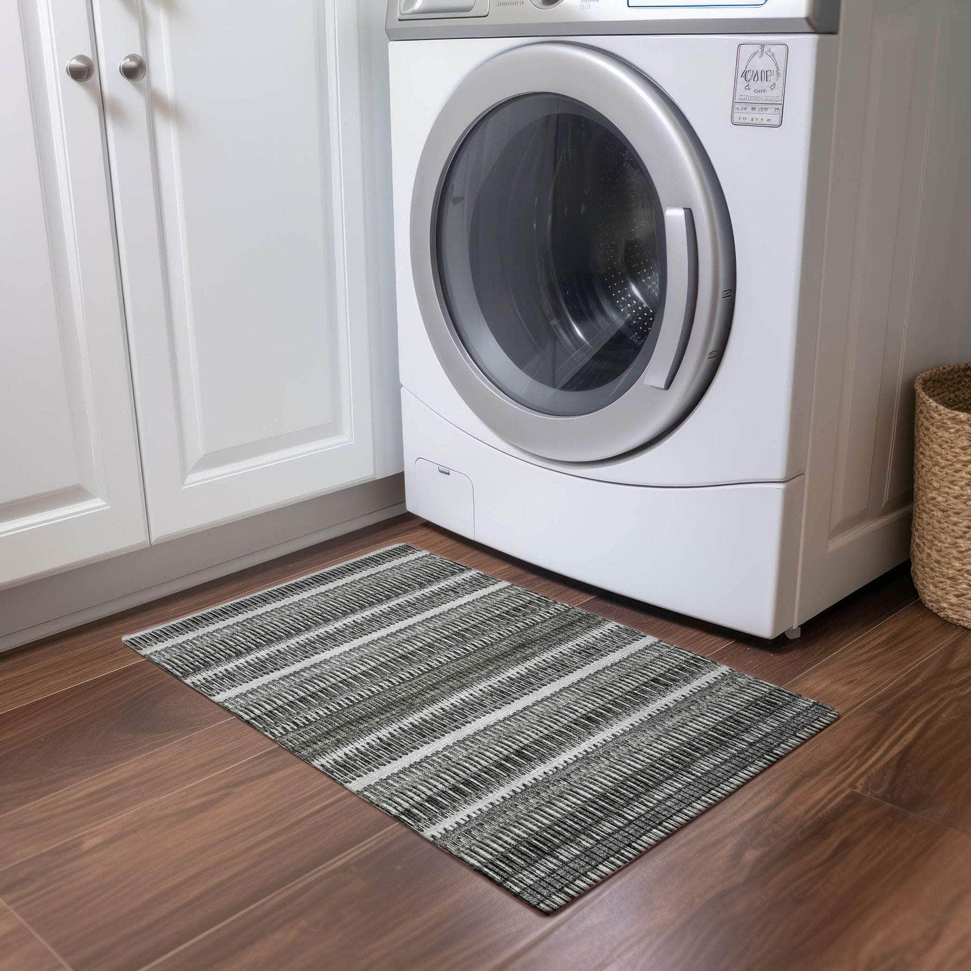 Machine Made ACN589 Gray Rugs