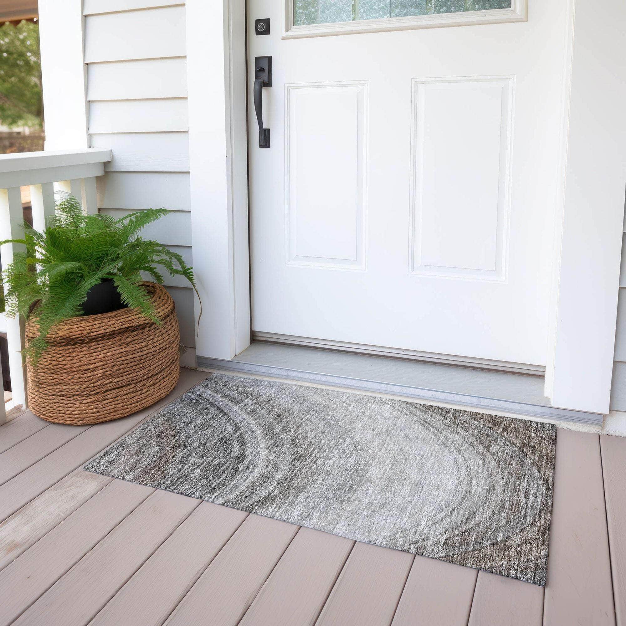 Machine Made ACN584 Gray Rugs