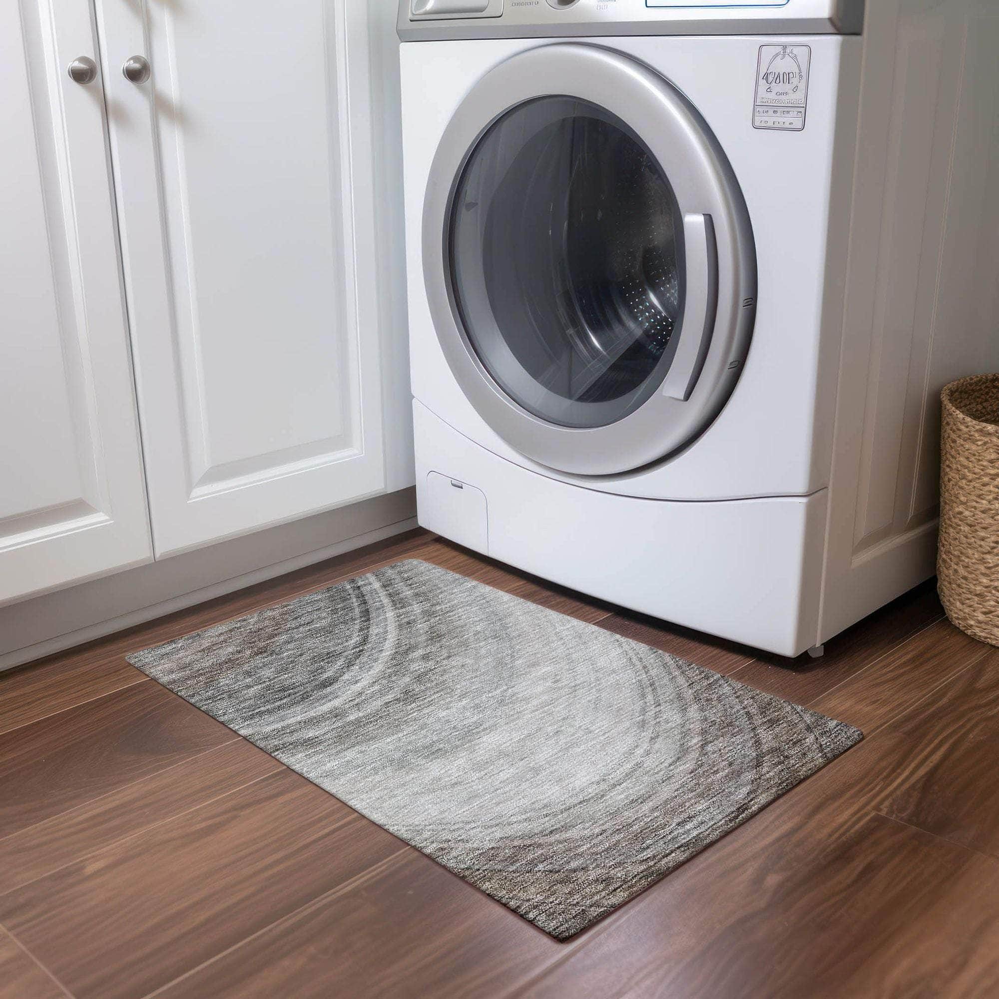 Machine Made ACN584 Gray Rugs