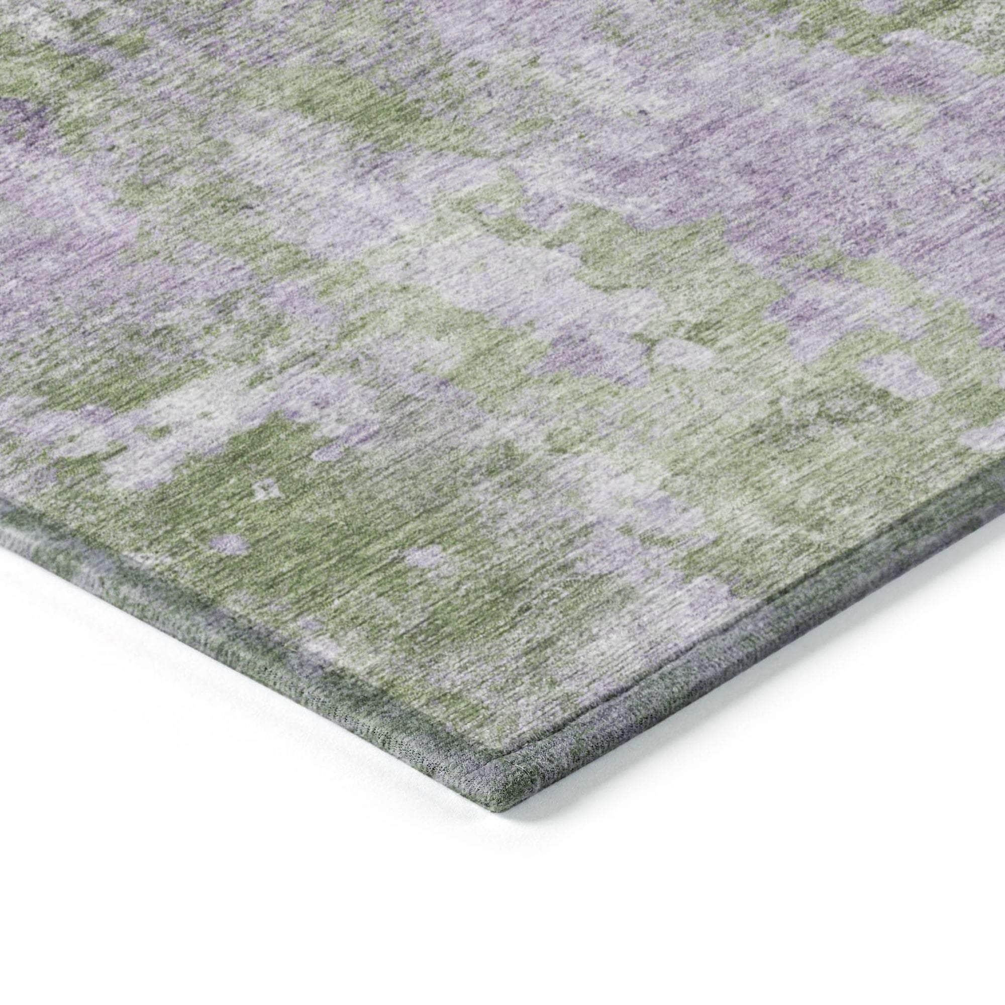 Machine Made ACN573 Green Rugs