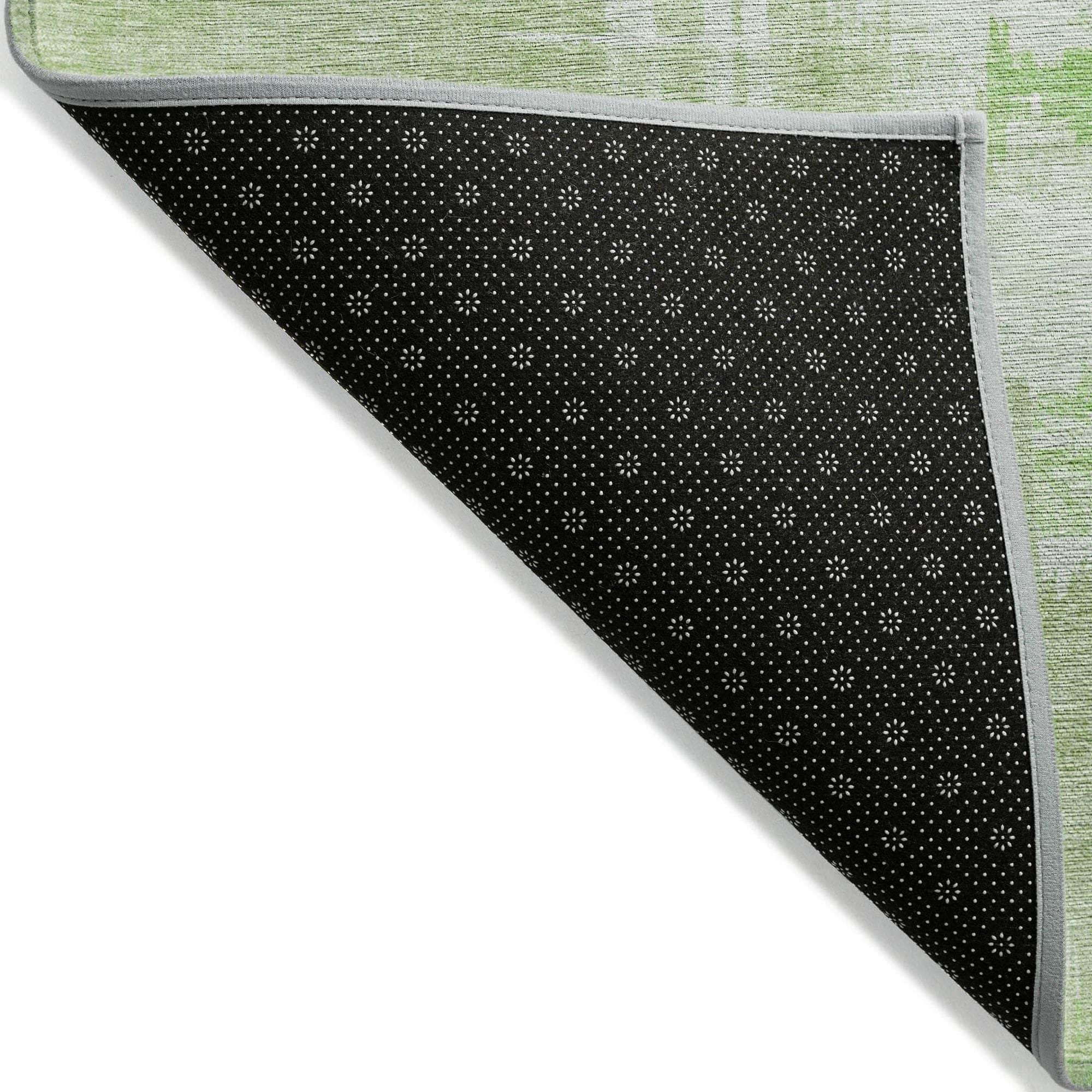 Machine Made ACN624 Green Rugs