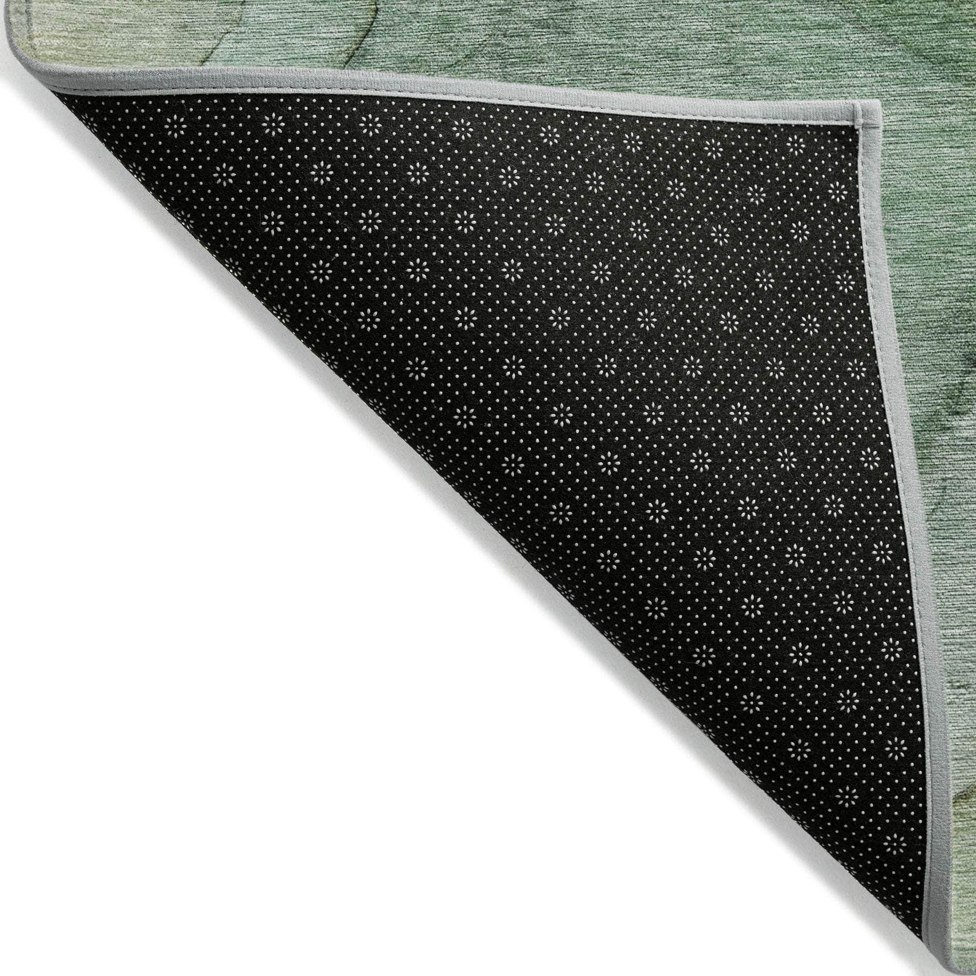 Machine Made ACN607 Green Rugs
