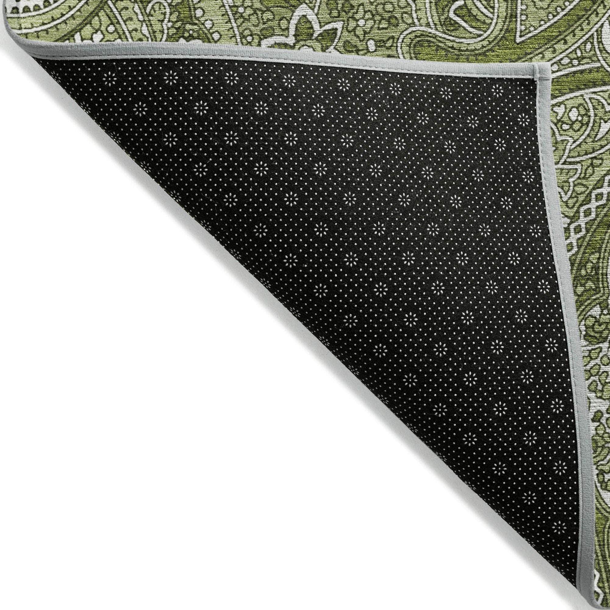 Machine Made ACN623 Green Rugs