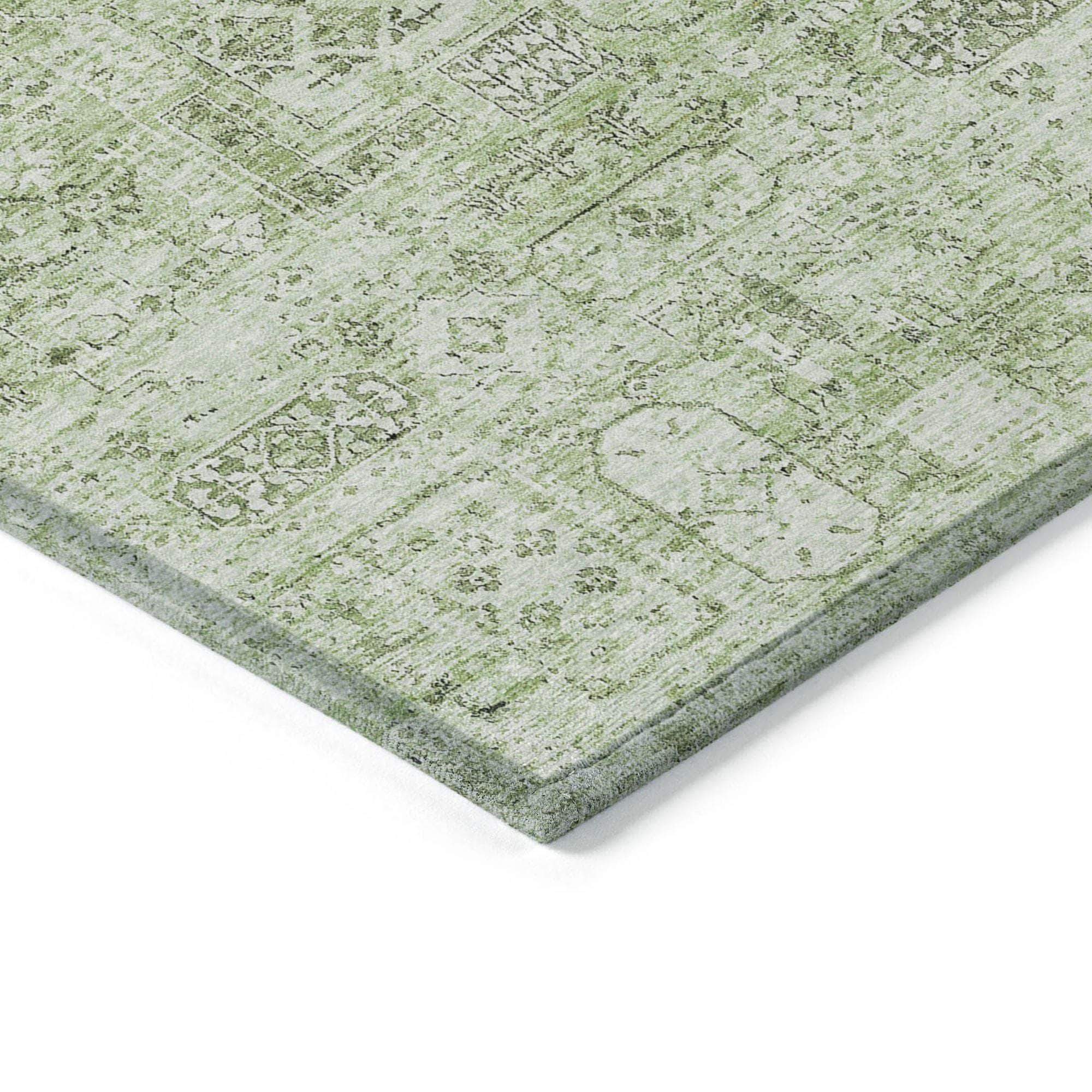 Machine Made ACN611 Green Rugs