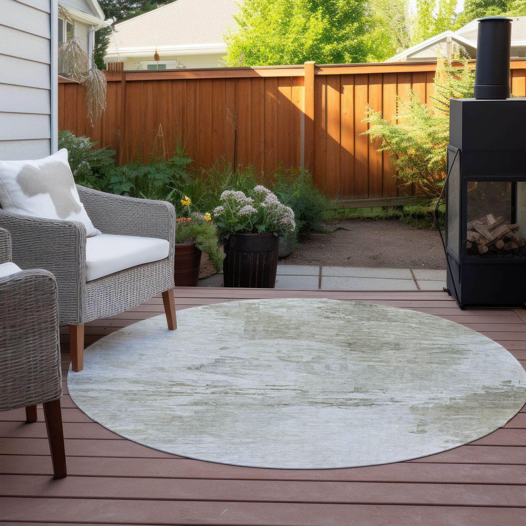 Machine Made ACN595 Ivory Rugs