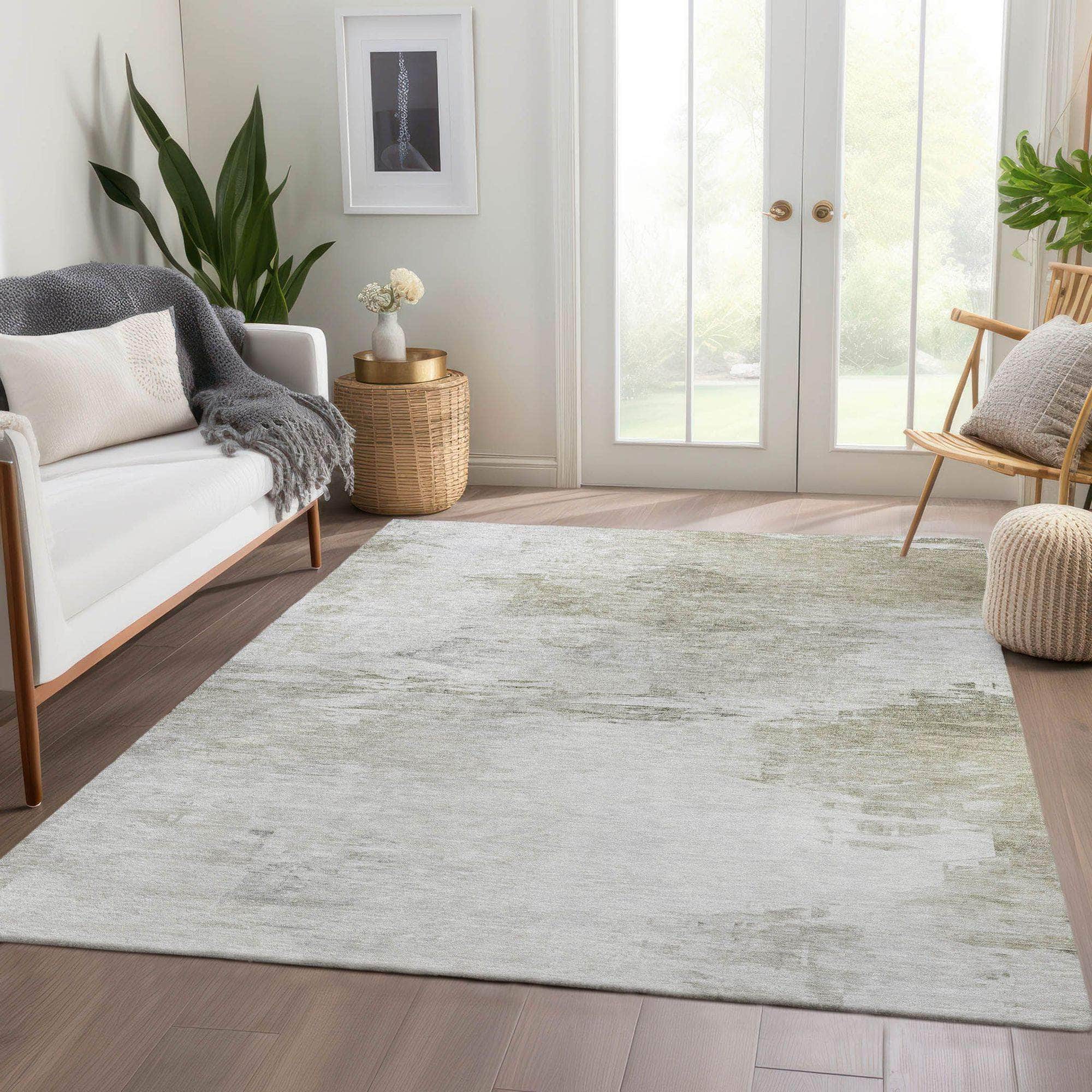 Machine Made ACN595 Ivory Rugs