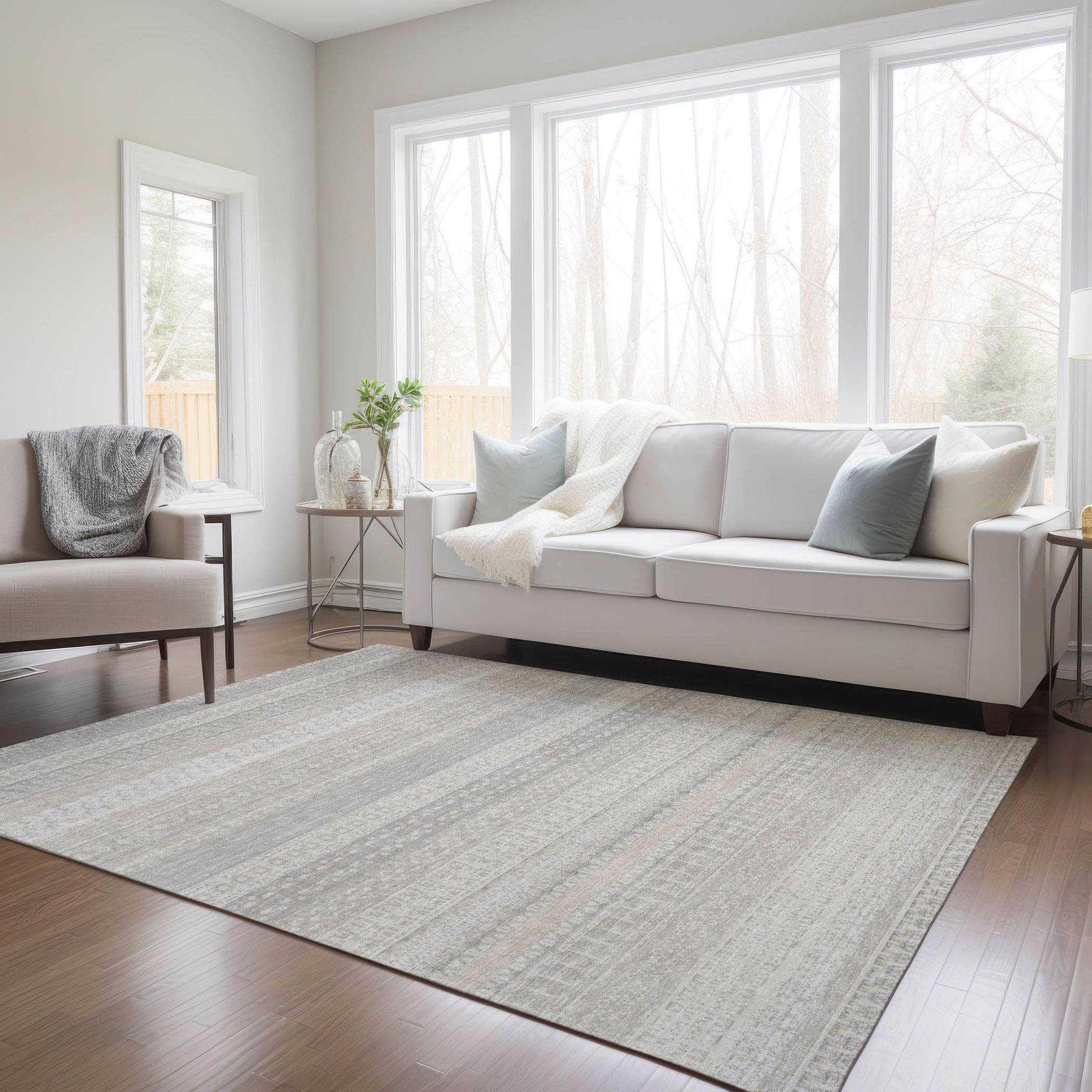 Machine Made ACN576 Ivory Rugs