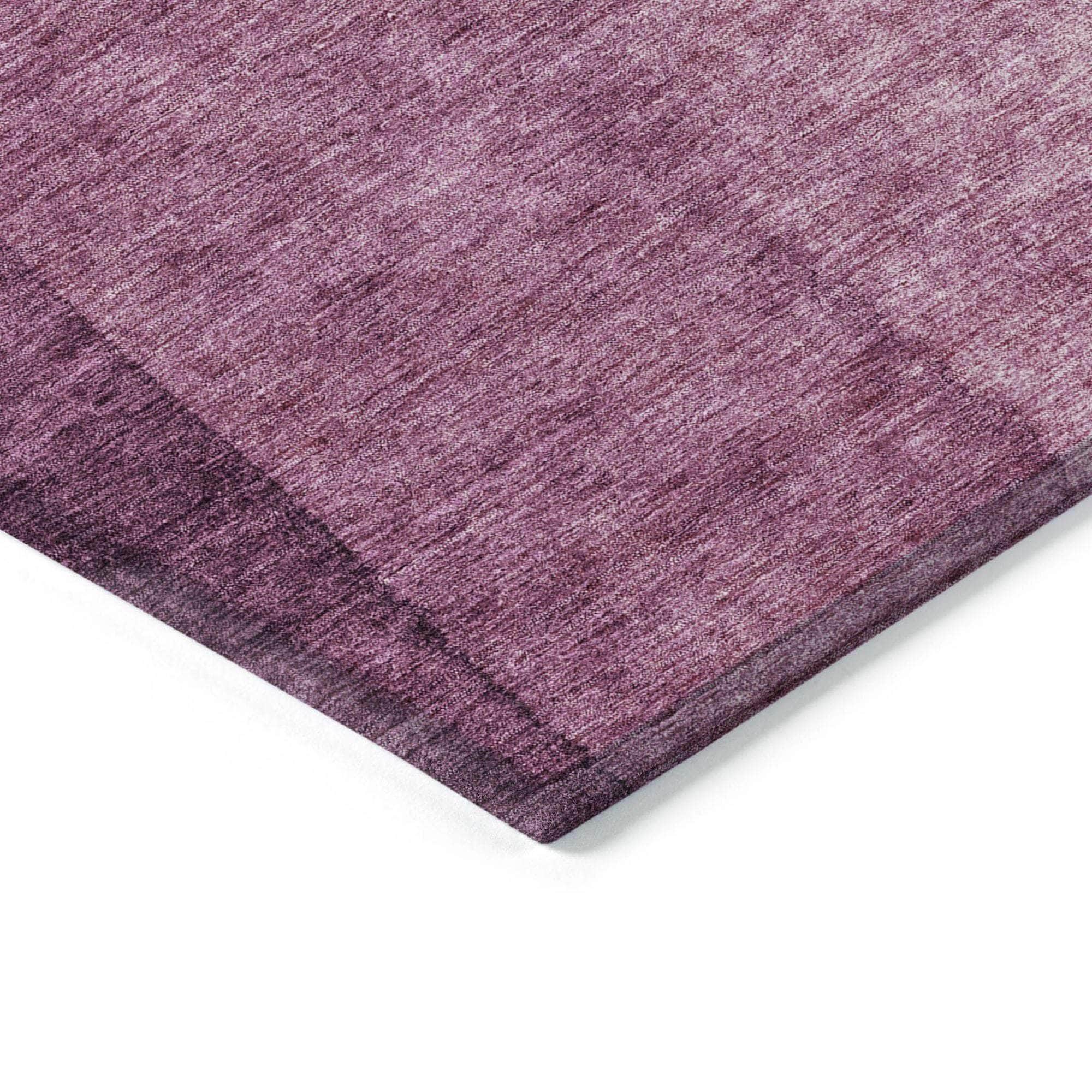 Machine Made ACN625 Merlot Red Rugs