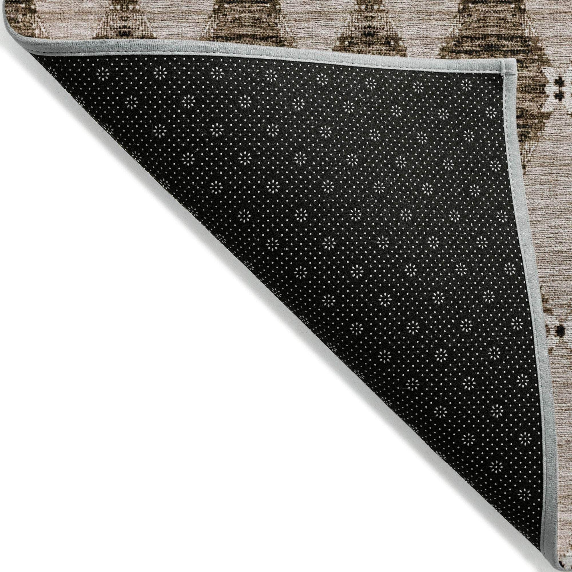 Machine Made ACN610 Mocha Brown Rugs