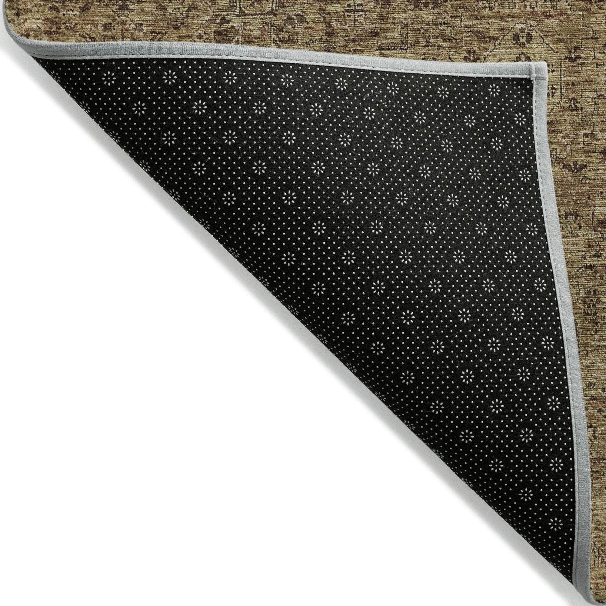 Machine Made ACN611 Mocha Brown Rugs