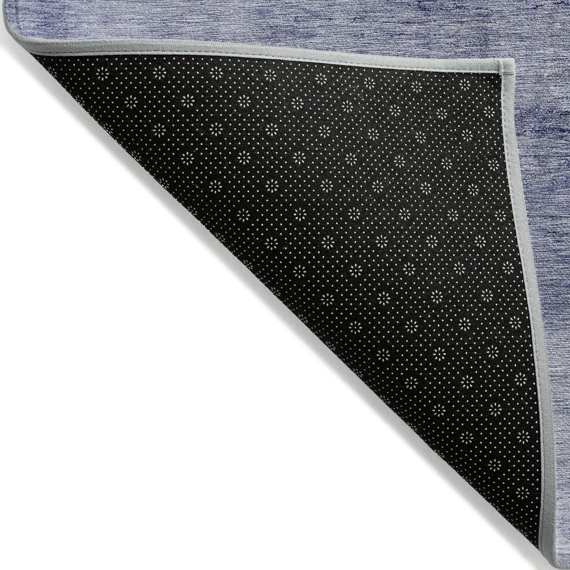 Machine Made ACN608 Navy Blue Rugs
