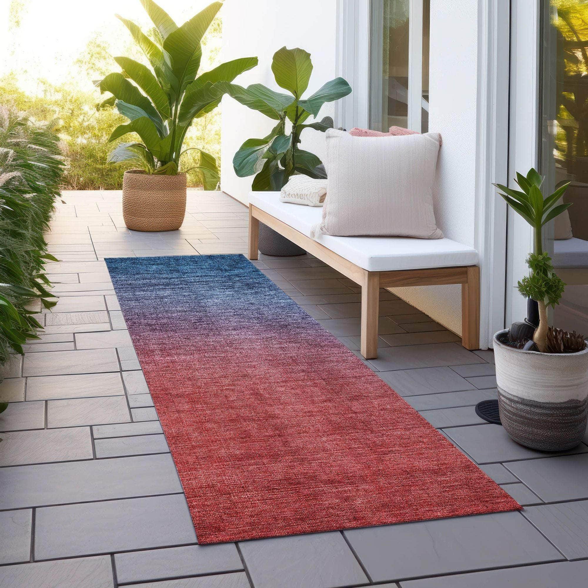 Machine Made ACN587 Navy Blue Rugs