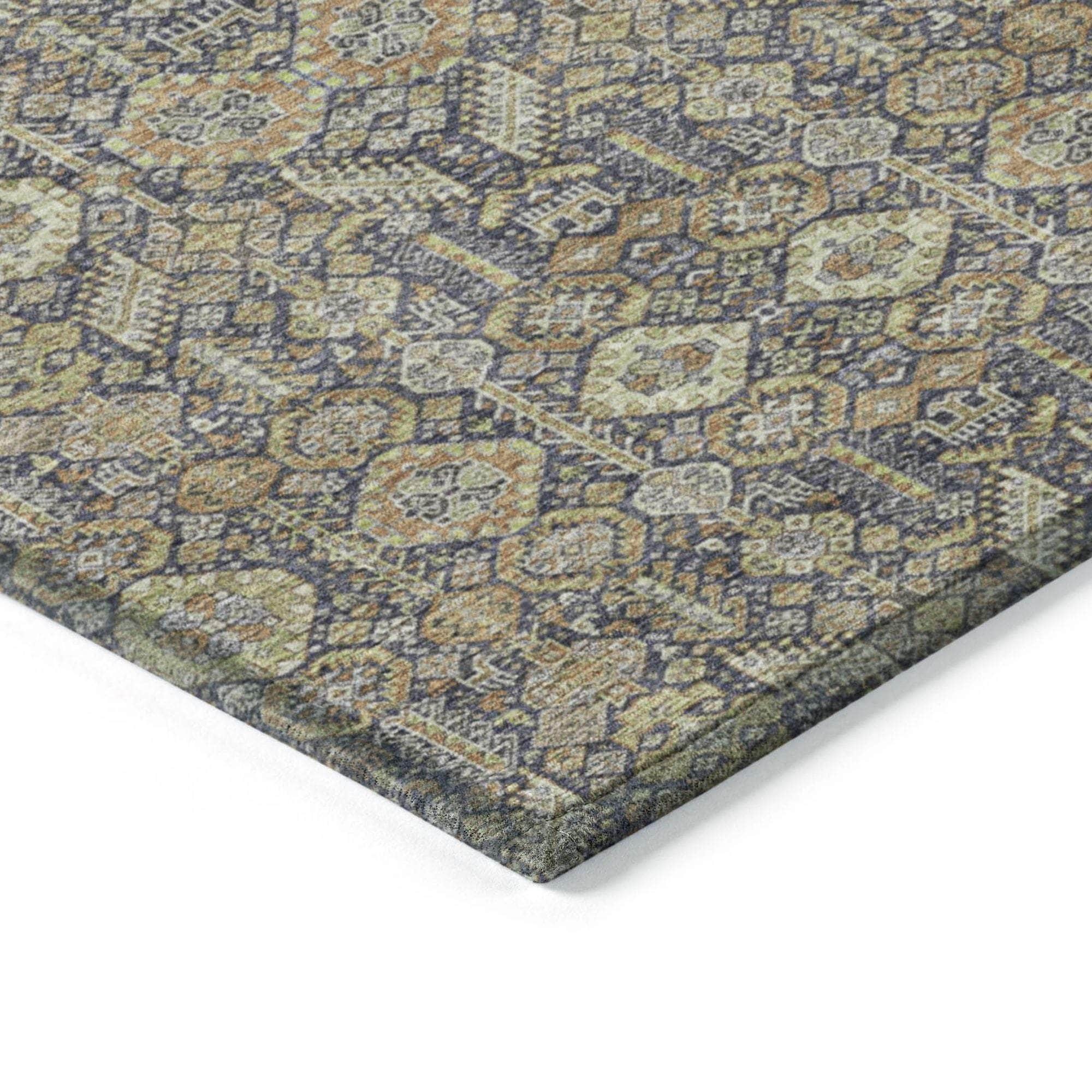 Machine Made ACN574 Paprika Orange Rugs