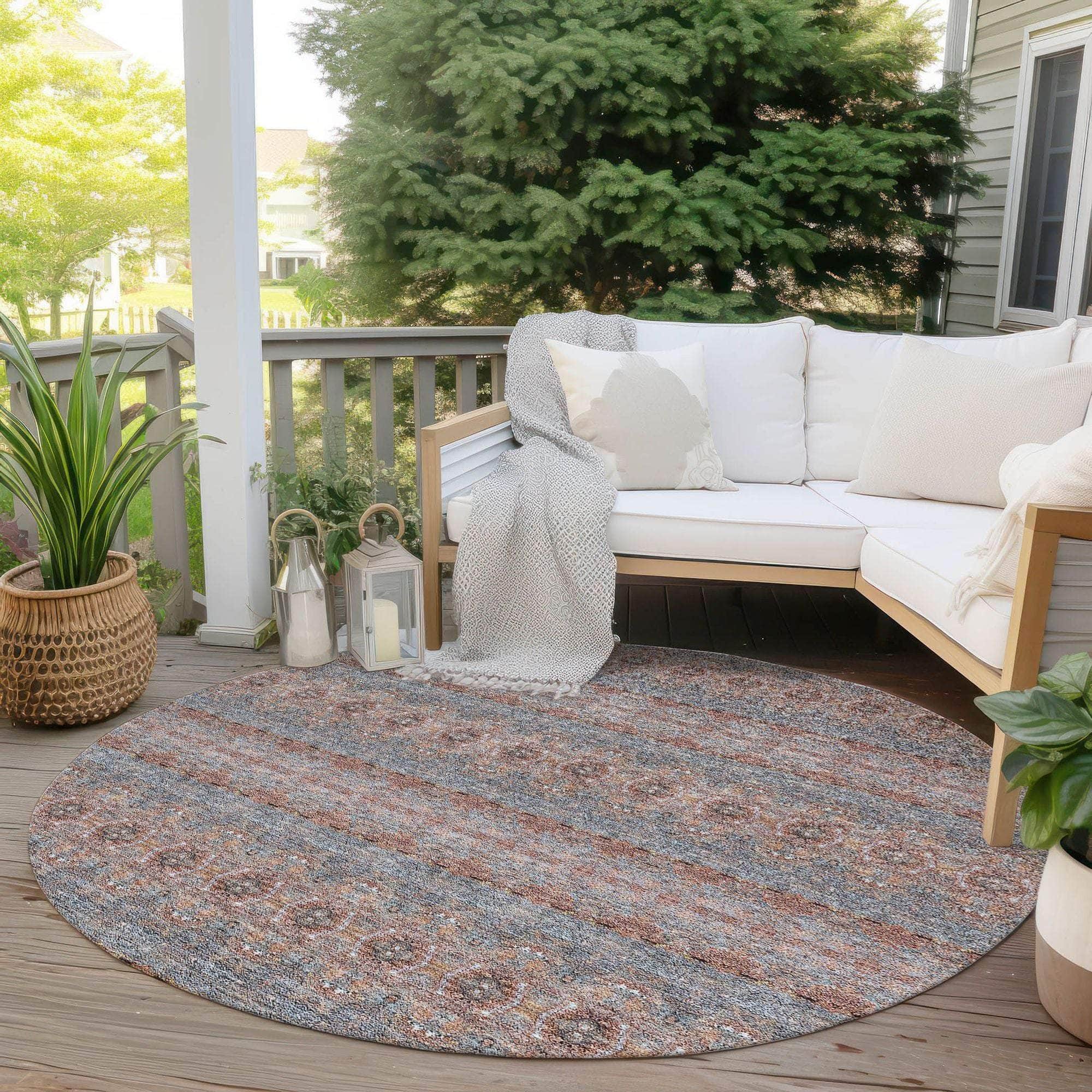 Machine Made ACN615 Paprika Orange Rugs