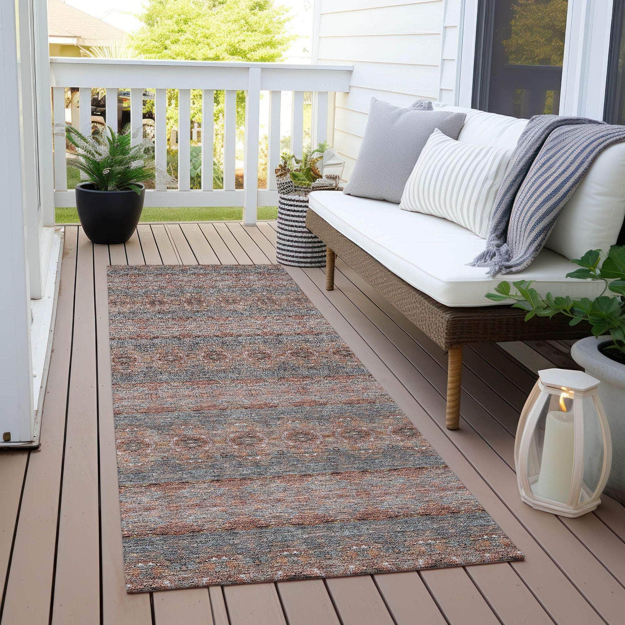 Machine Made ACN615 Paprika Orange Rugs