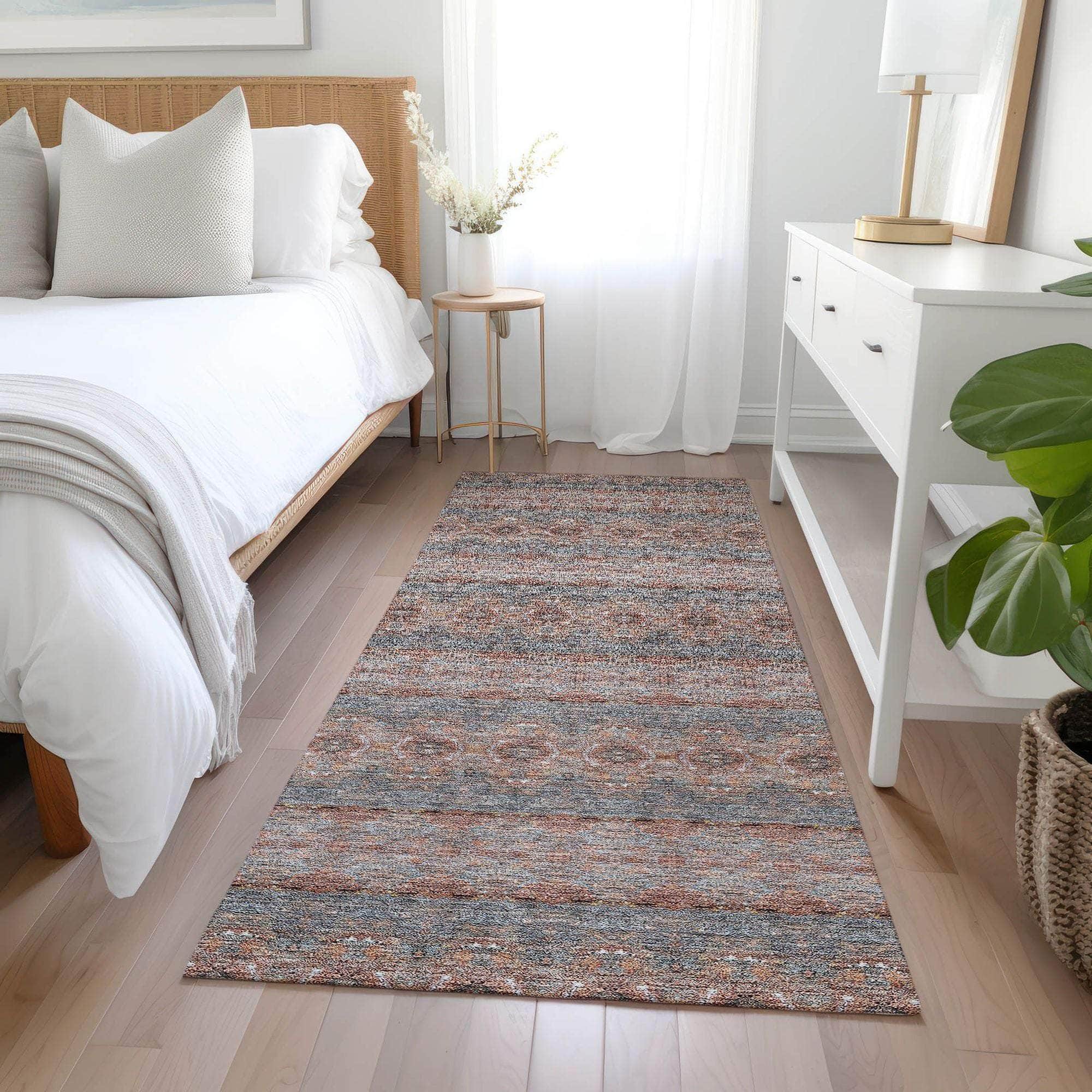 Machine Made ACN615 Paprika Orange Rugs