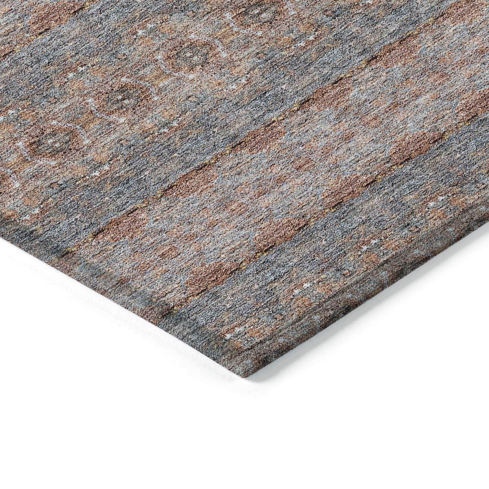 Machine Made ACN615 Paprika Orange Rugs