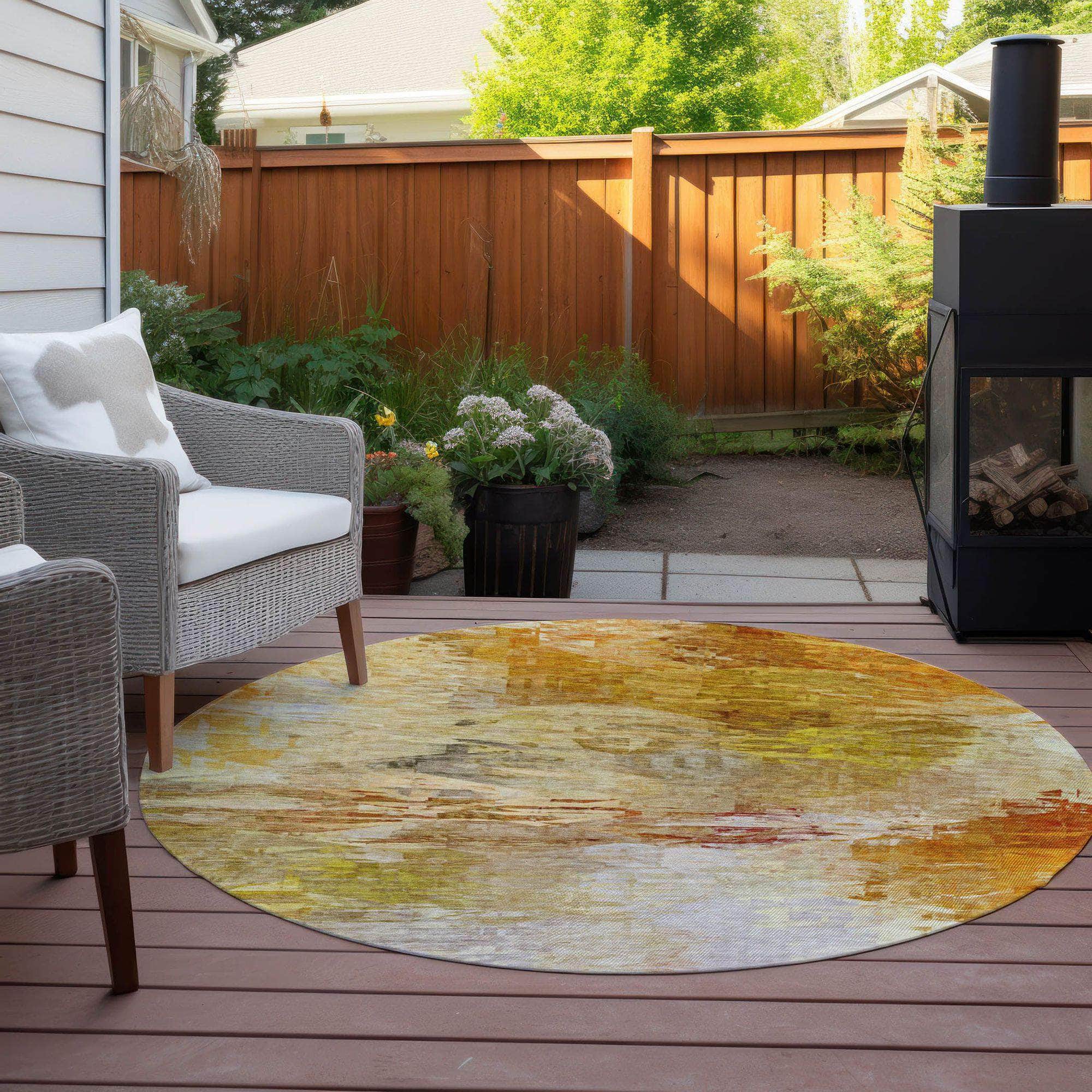 Machine Made ACN595 Paprika Orange Rugs