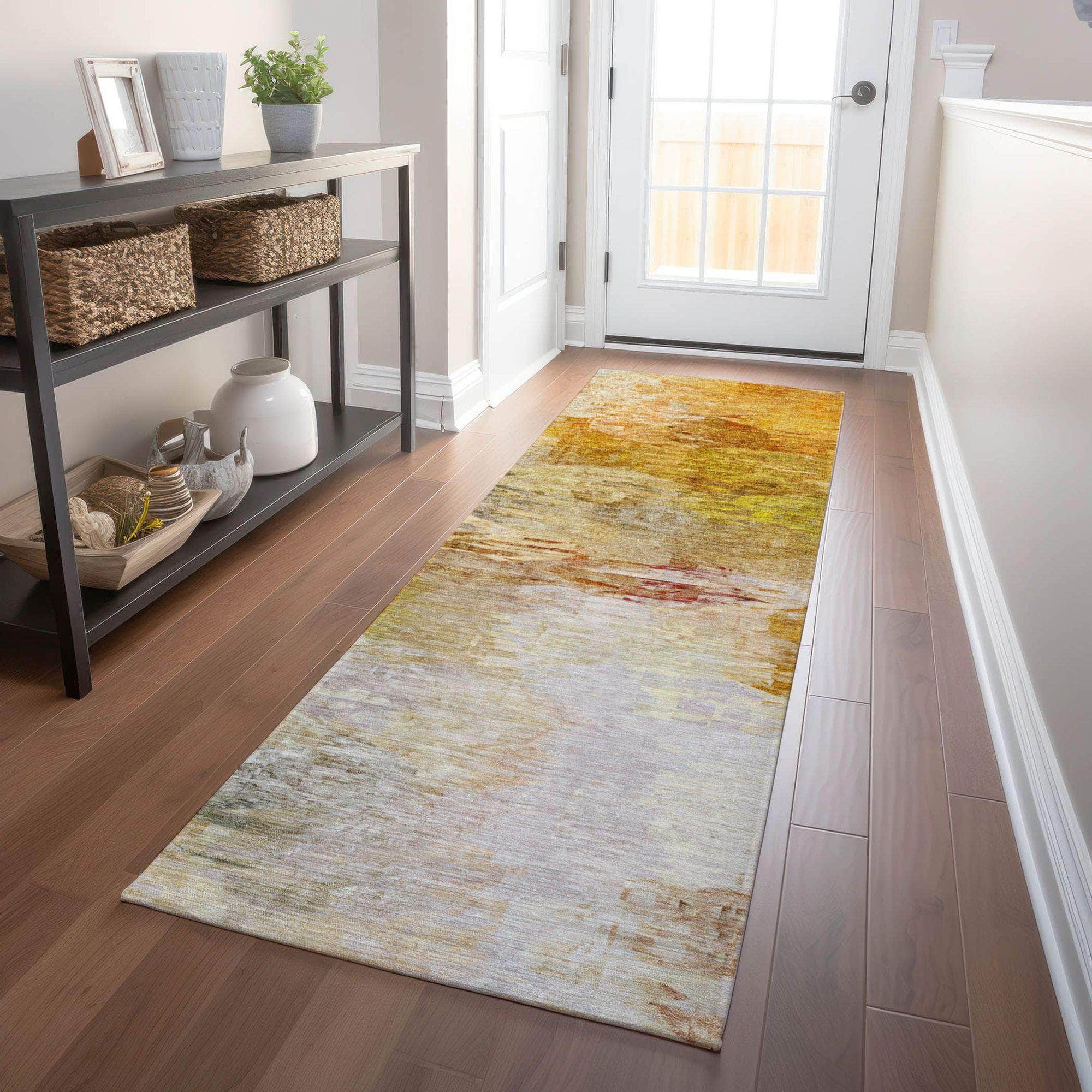 Machine Made ACN595 Paprika Orange Rugs