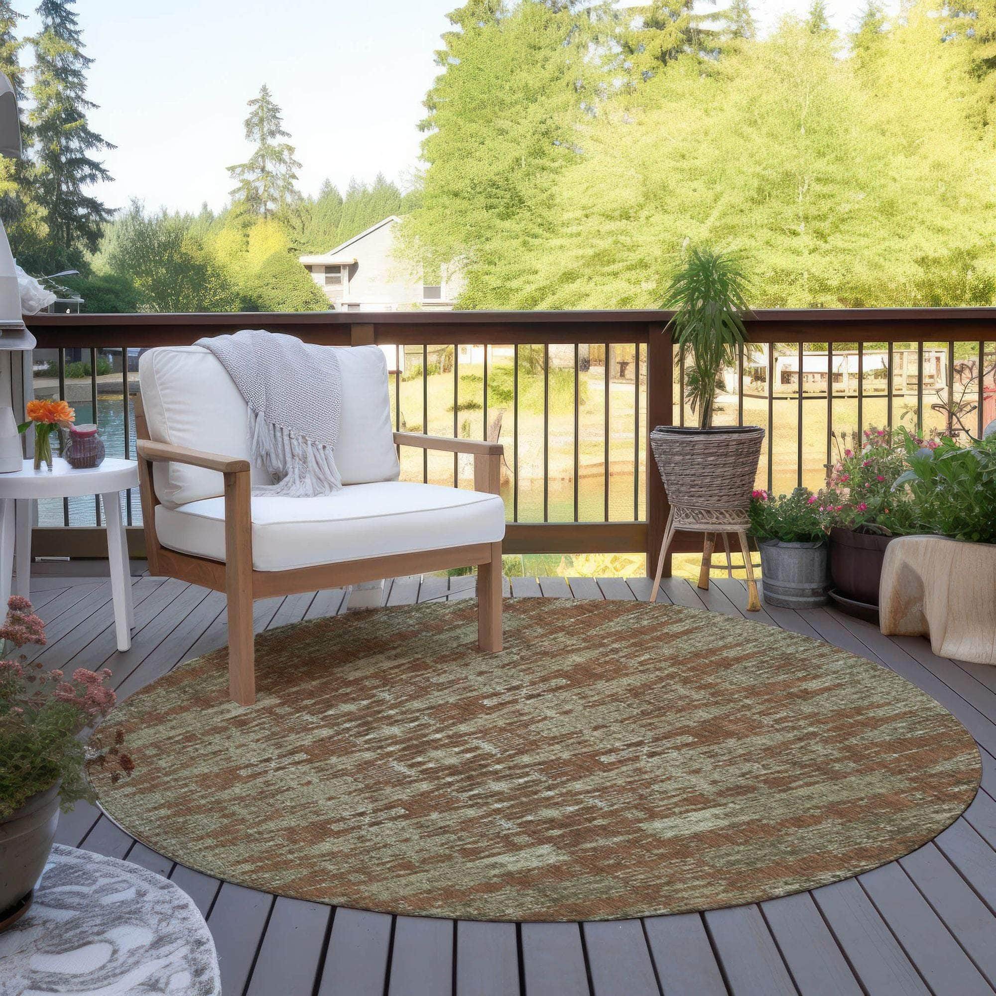 Machine Made ACN580 Paprika Orange Rugs