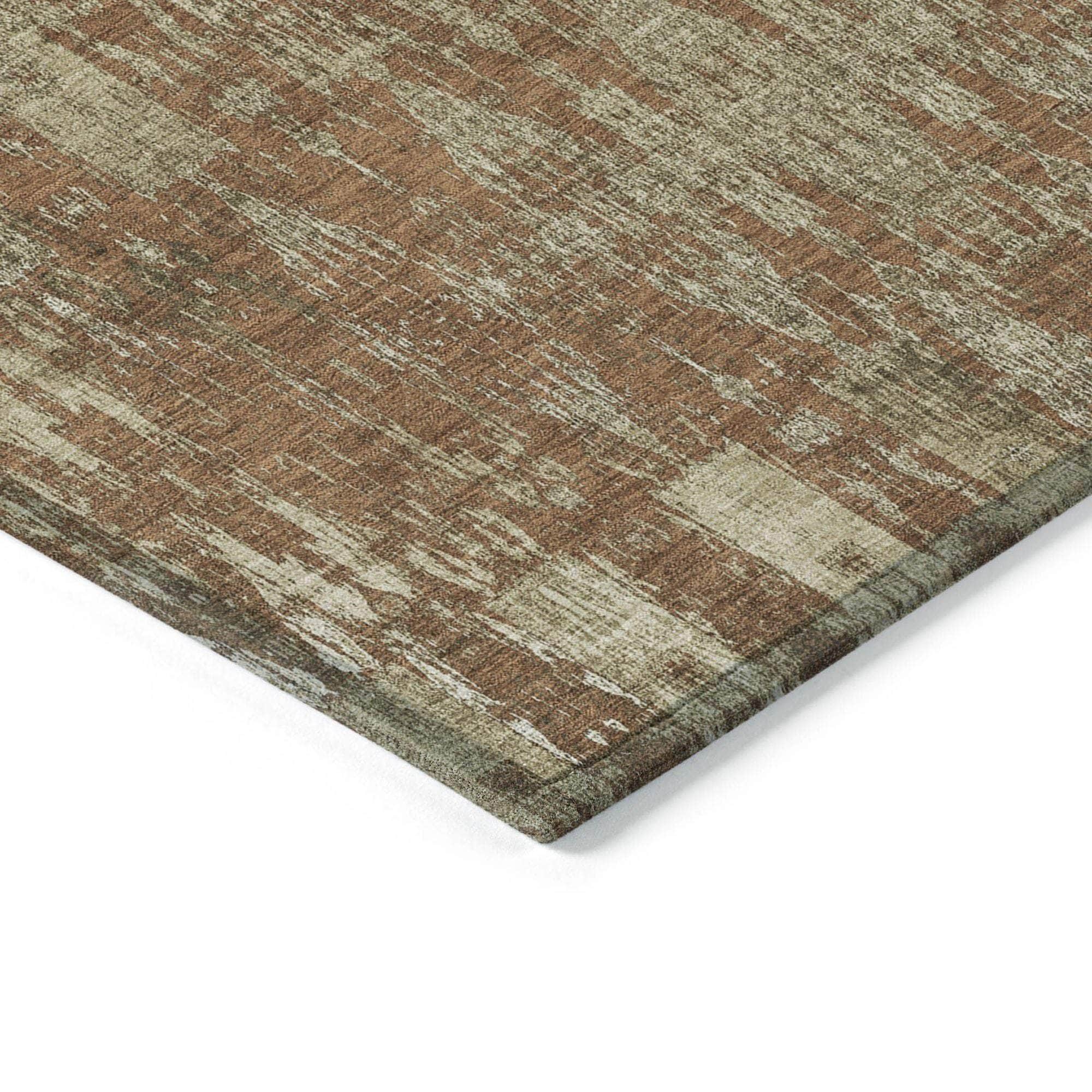 Machine Made ACN580 Paprika Orange Rugs