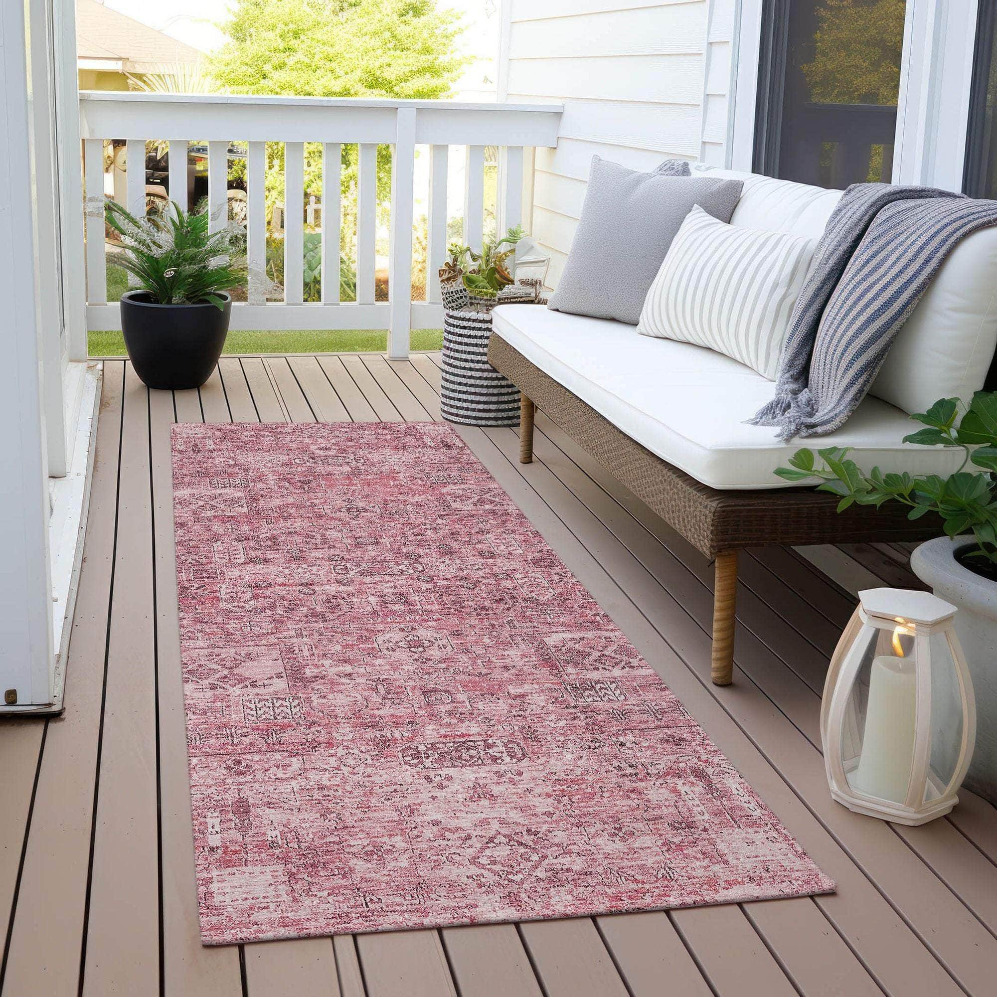 Machine Made ACN611 Pink Rugs