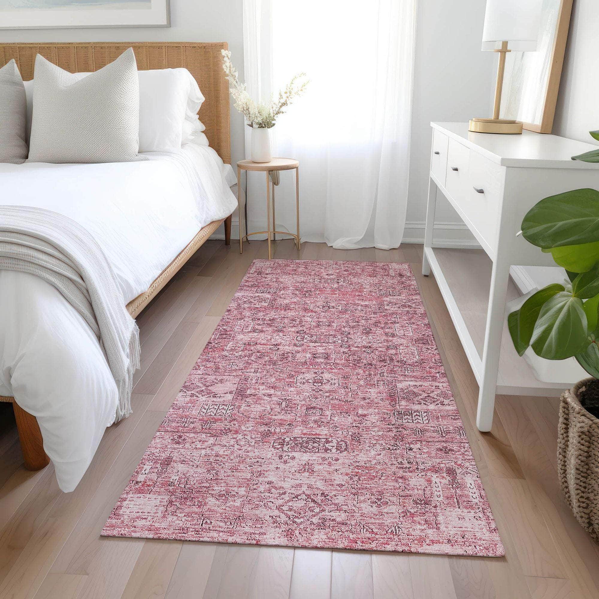 Machine Made ACN611 Pink Rugs