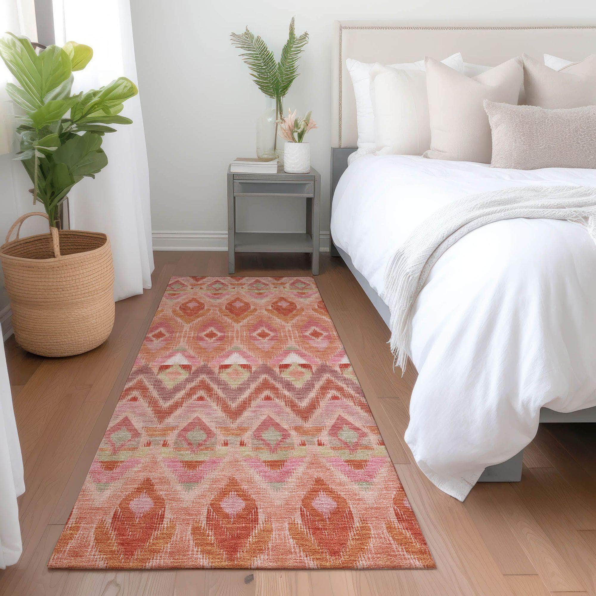 Machine Made ACN617 Pink Rugs
