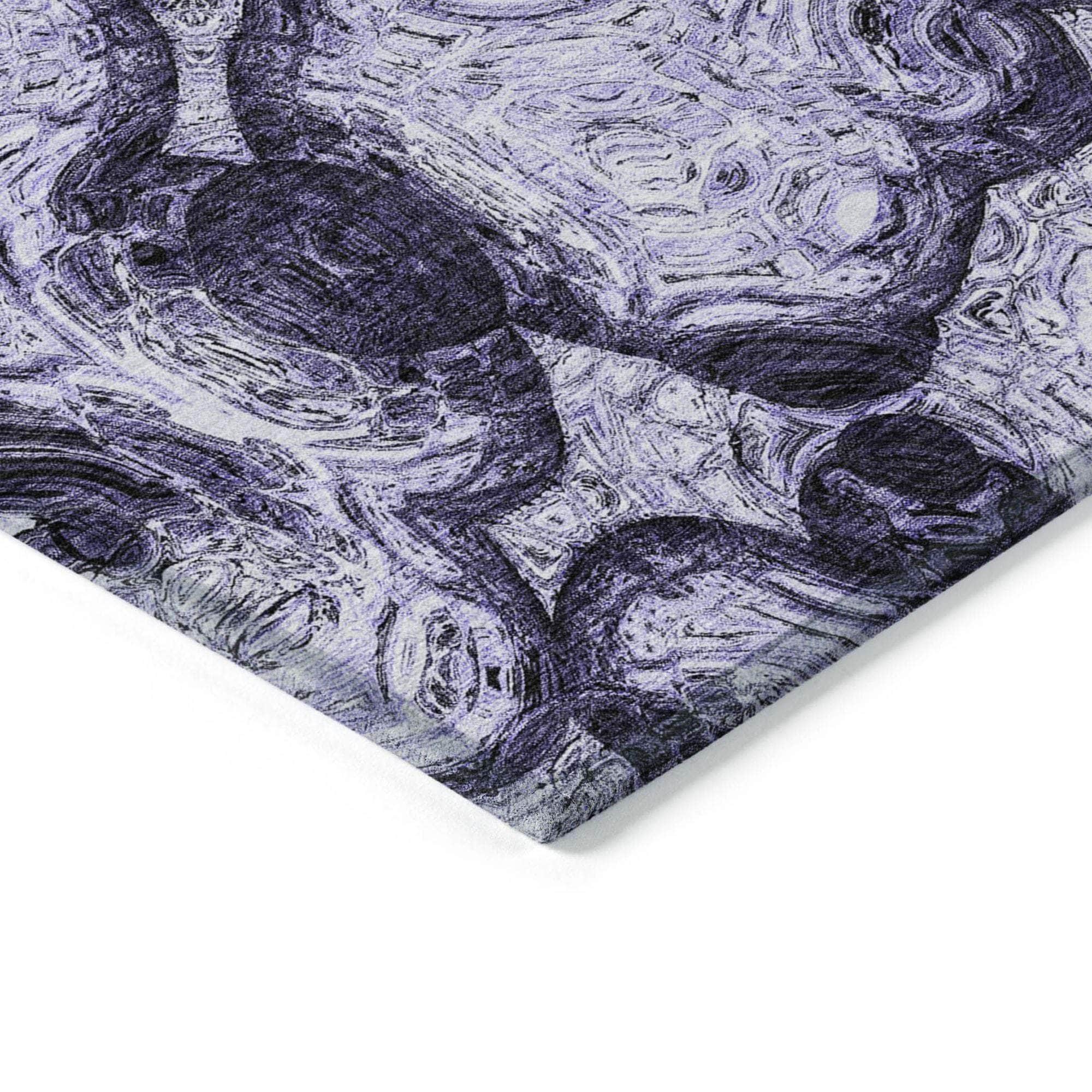 Machine Made ACN579 Purple Rugs