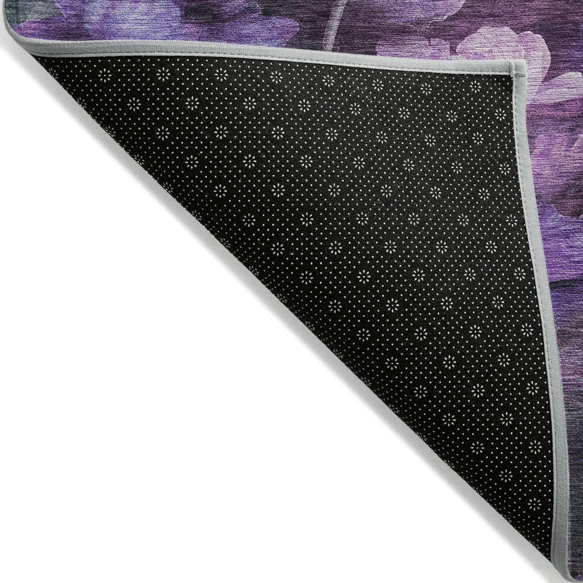 Machine Made ACN613 Purple Rugs