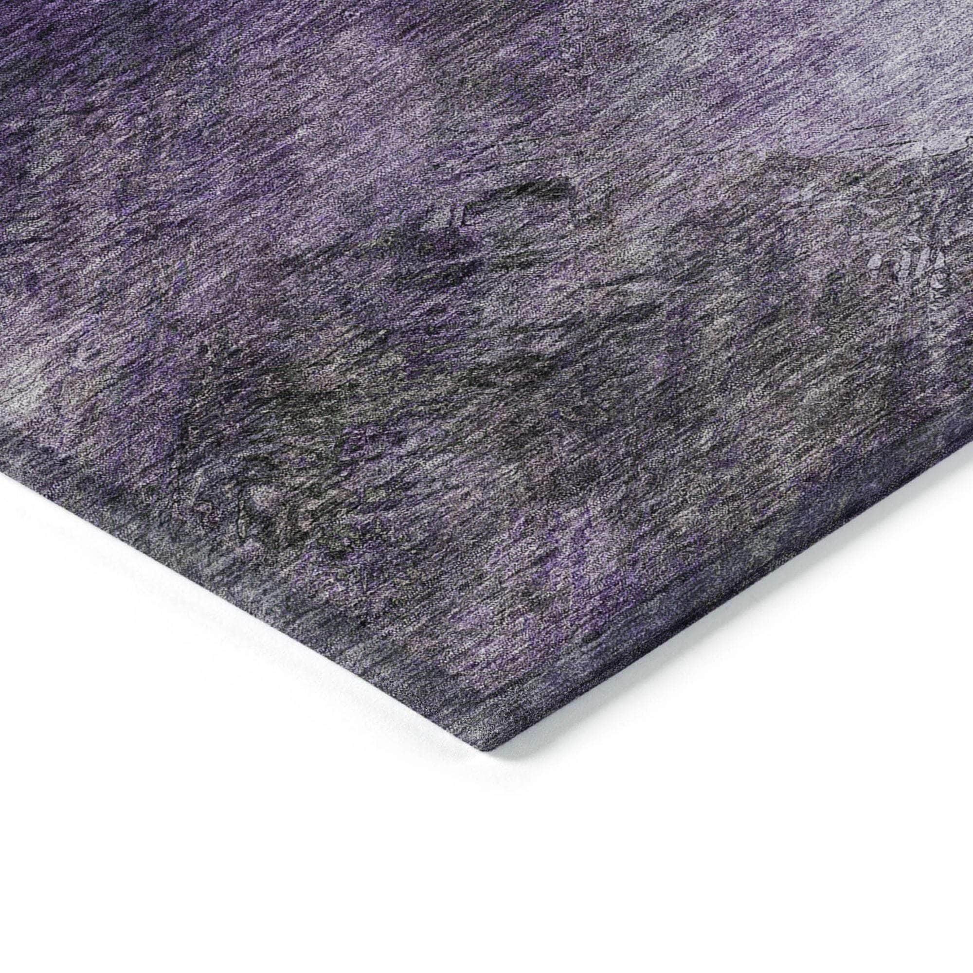 Machine Made ACN590 Purple Rugs