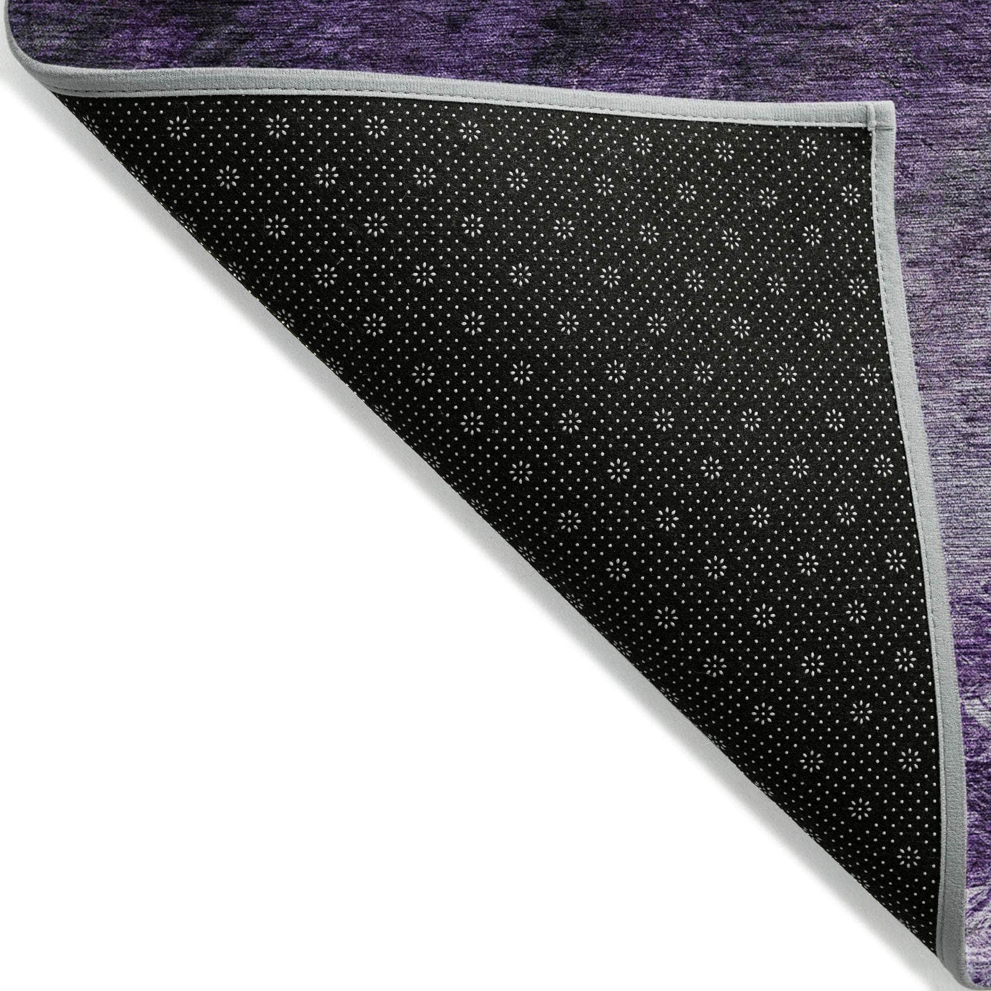 Machine Made ACN590 Purple Rugs