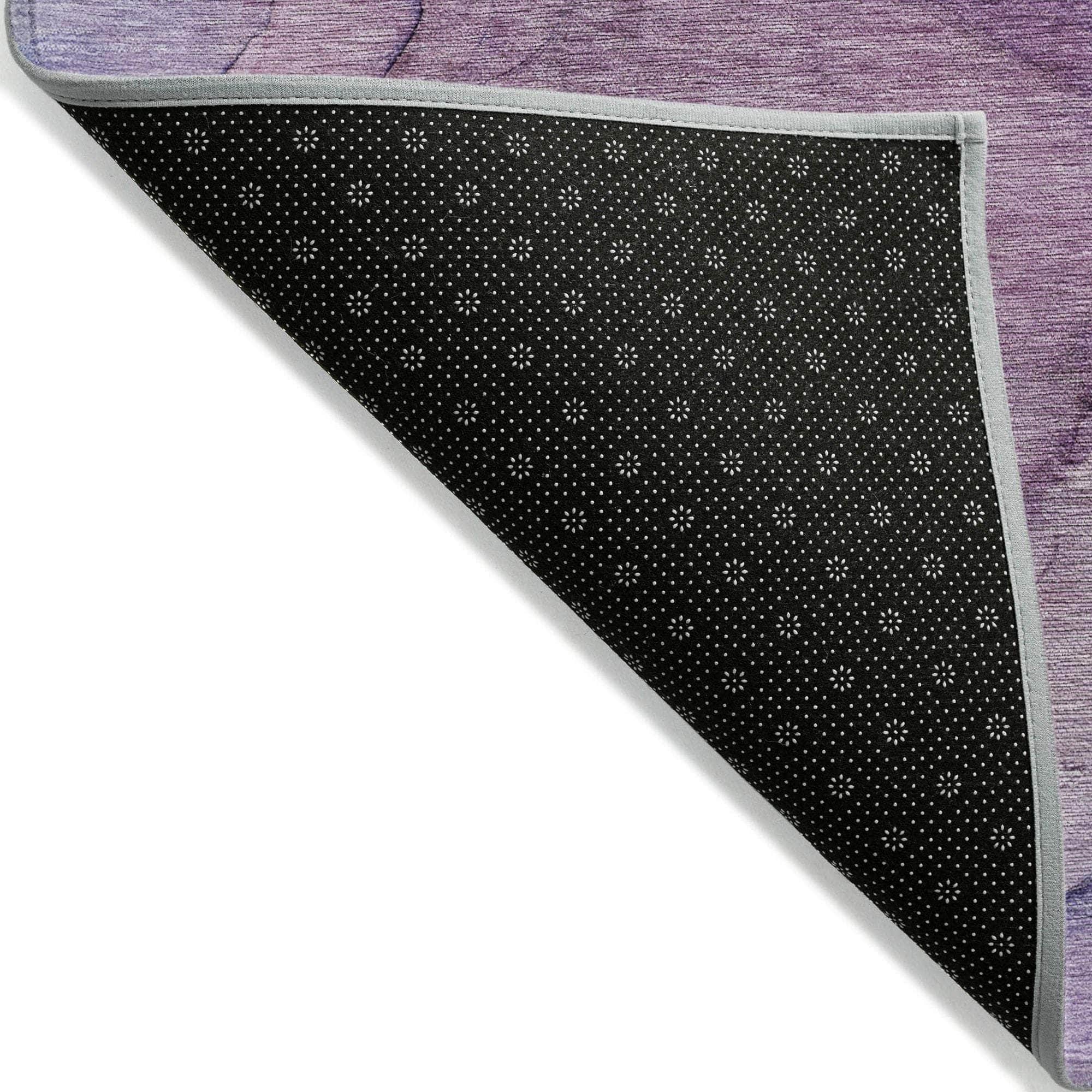 Machine Made ACN607 Purple Rugs